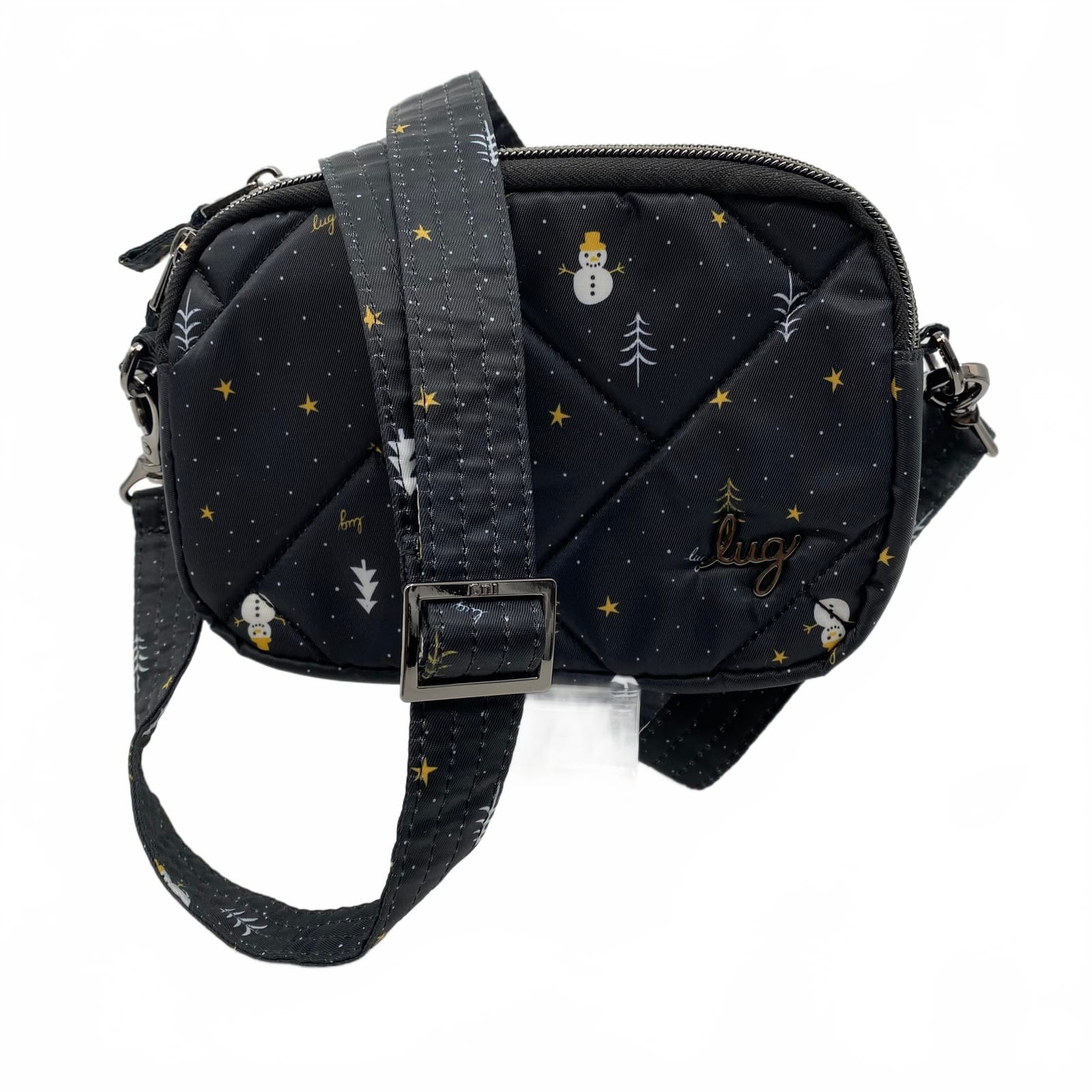 Lug Black Synthetic Crossbody Bag