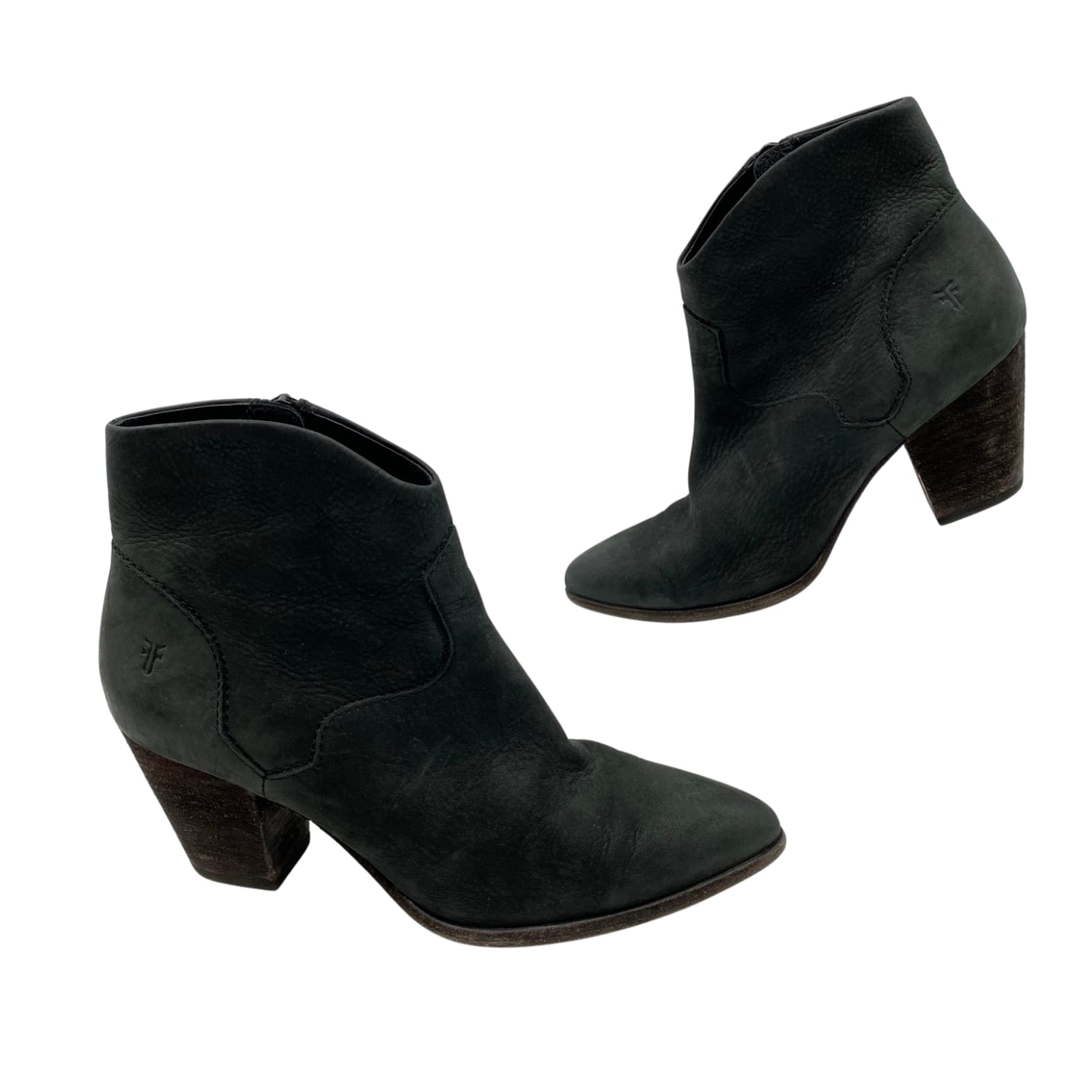 Frye Black Leather Reina Bootie