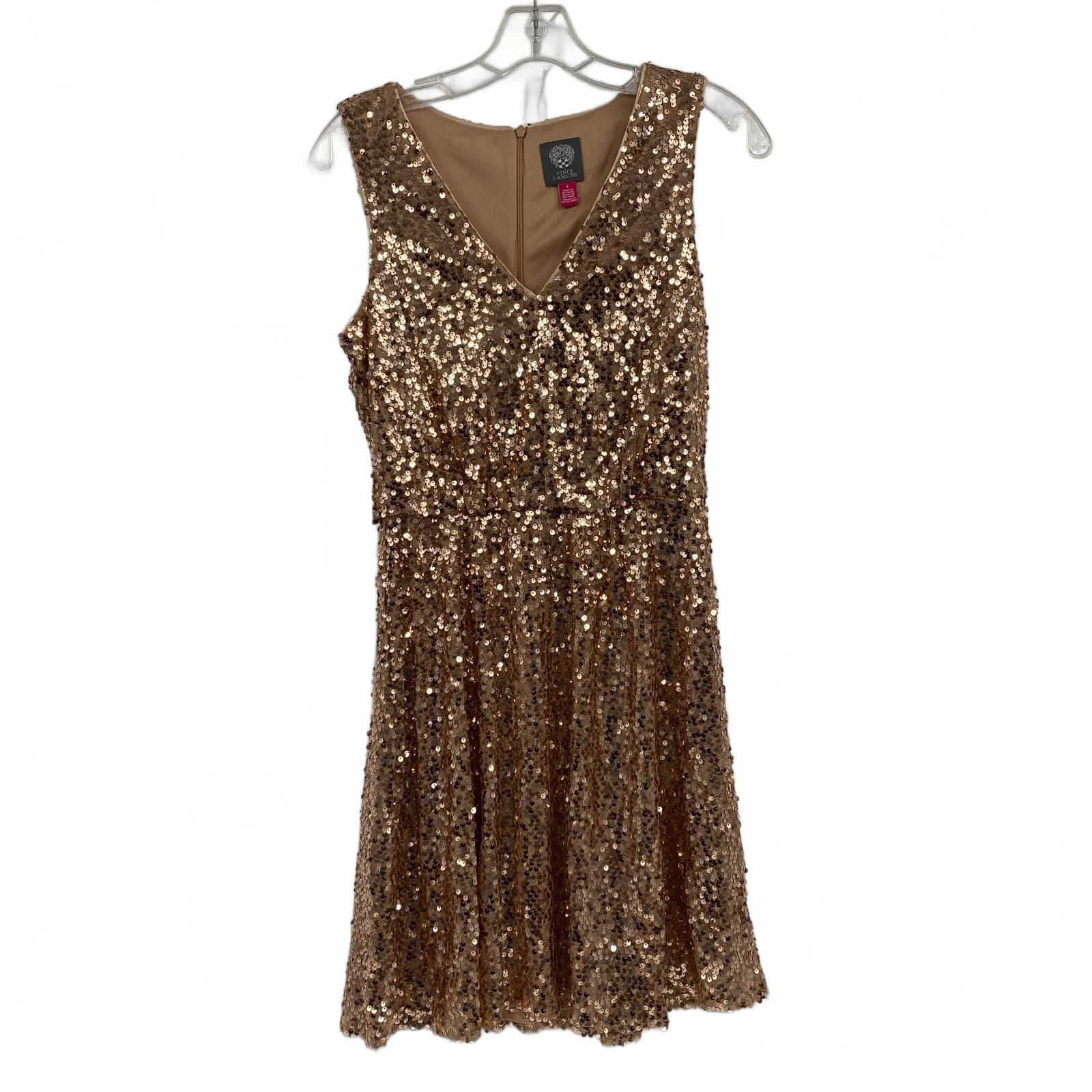 Vince Camuto Gold Sequin Mini Dress