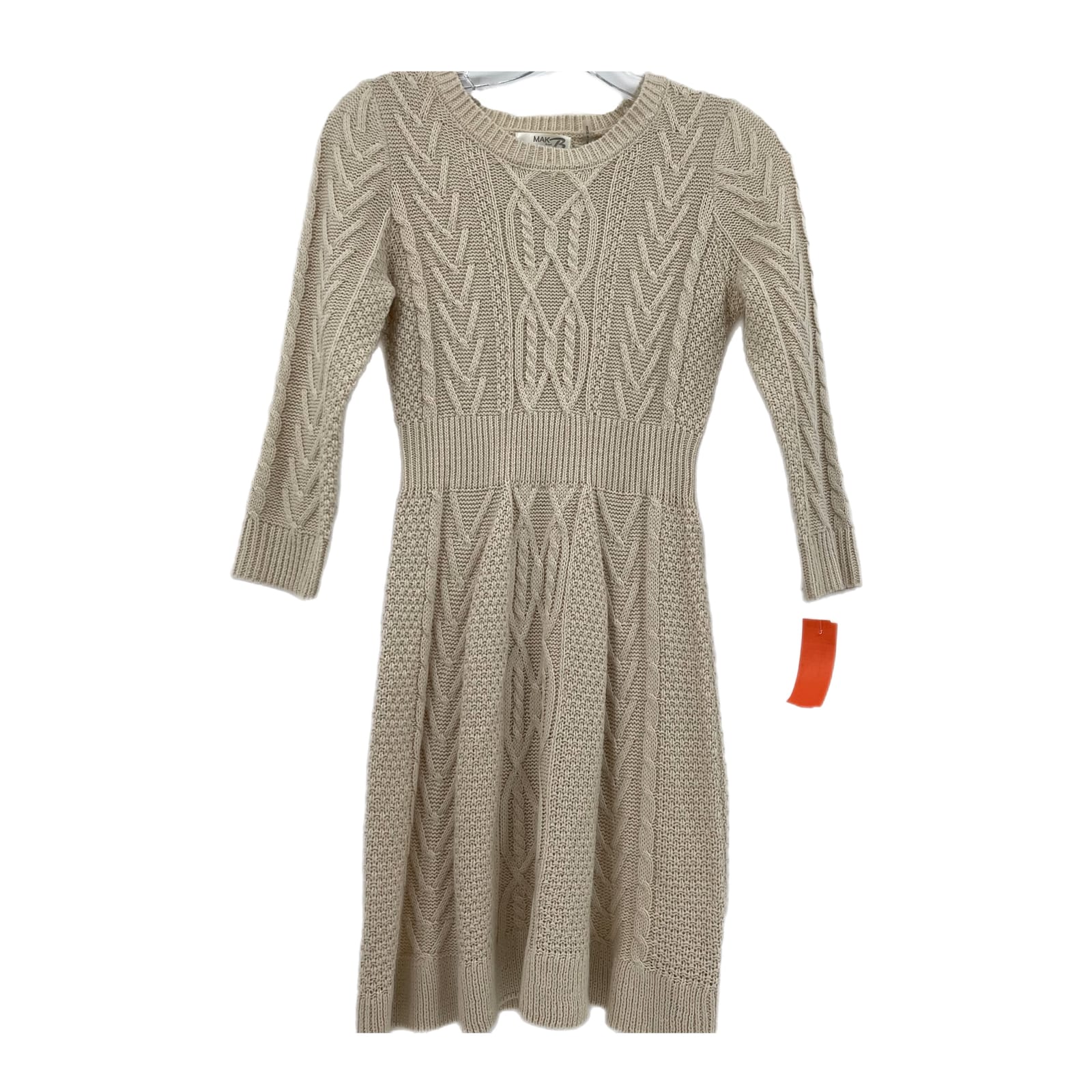 White Mak B Pullover Knit Dress