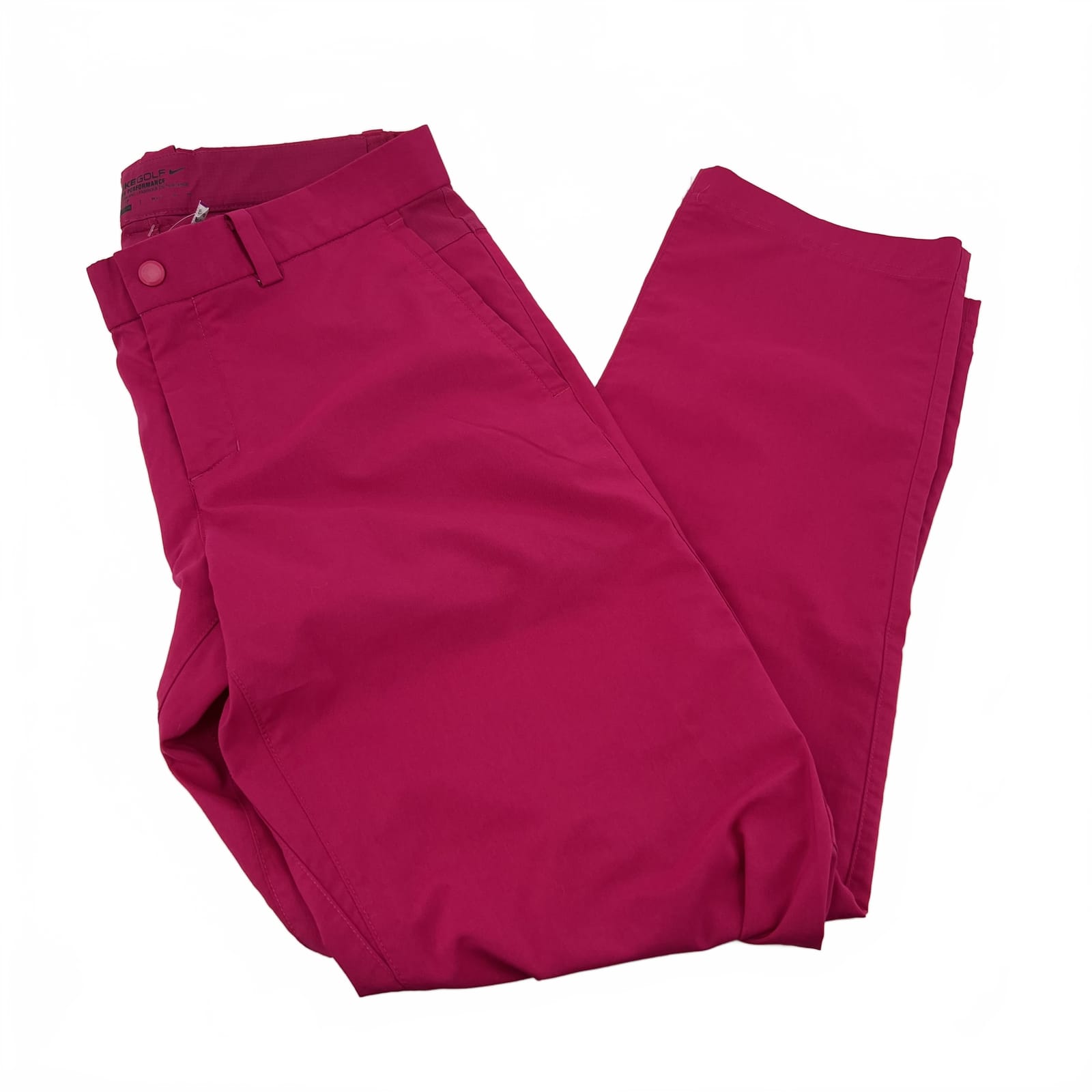 Nike Pink Polyester Straight Leg Golf Pants