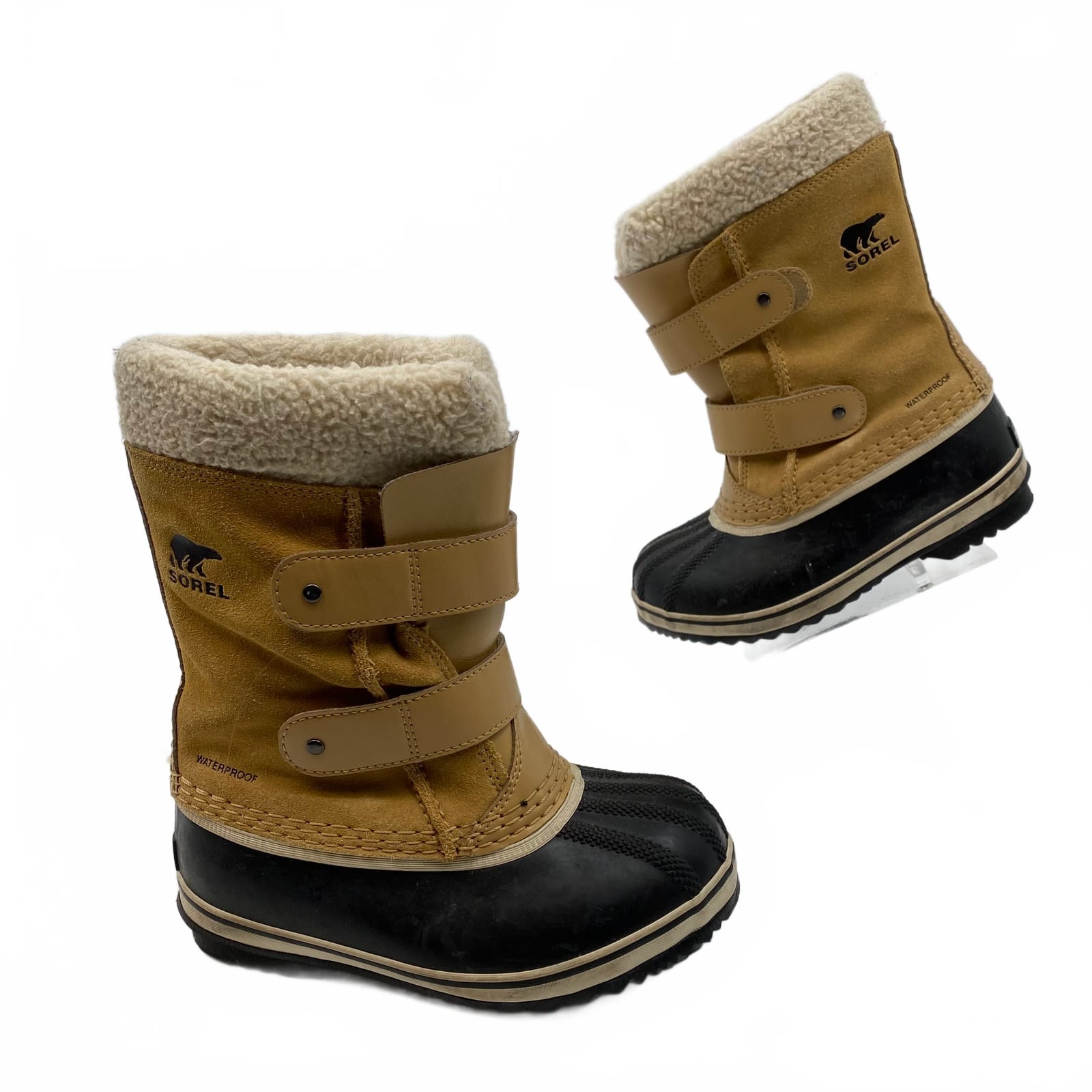 Sorel Kids Snow Boot Waterproof Tan 12T Boys