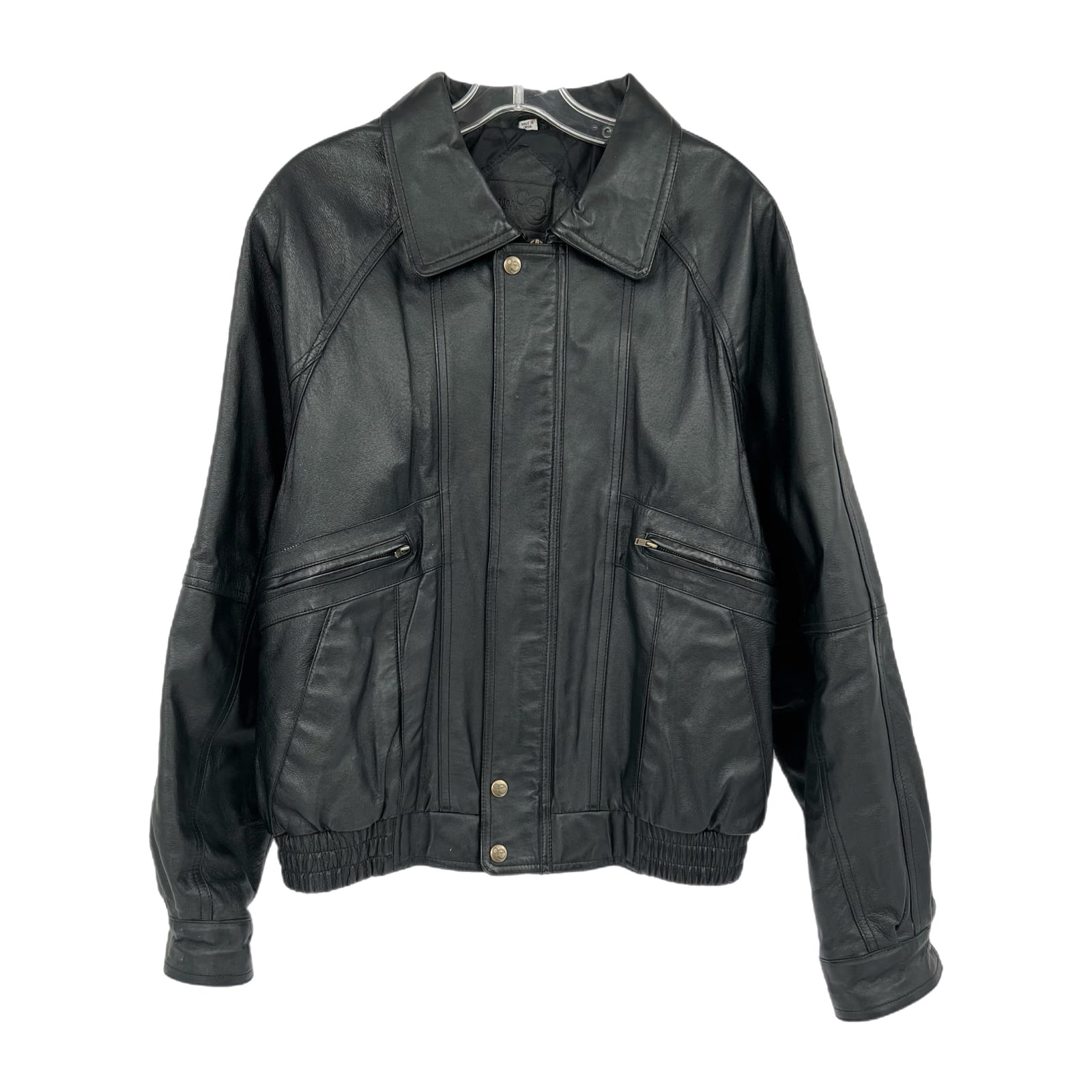 Outdoor Exchange Black Leather Jacket