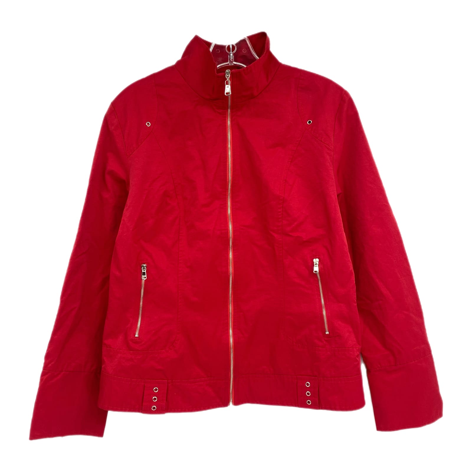 Dolce & Gabbana Red Zip-Up Jacket