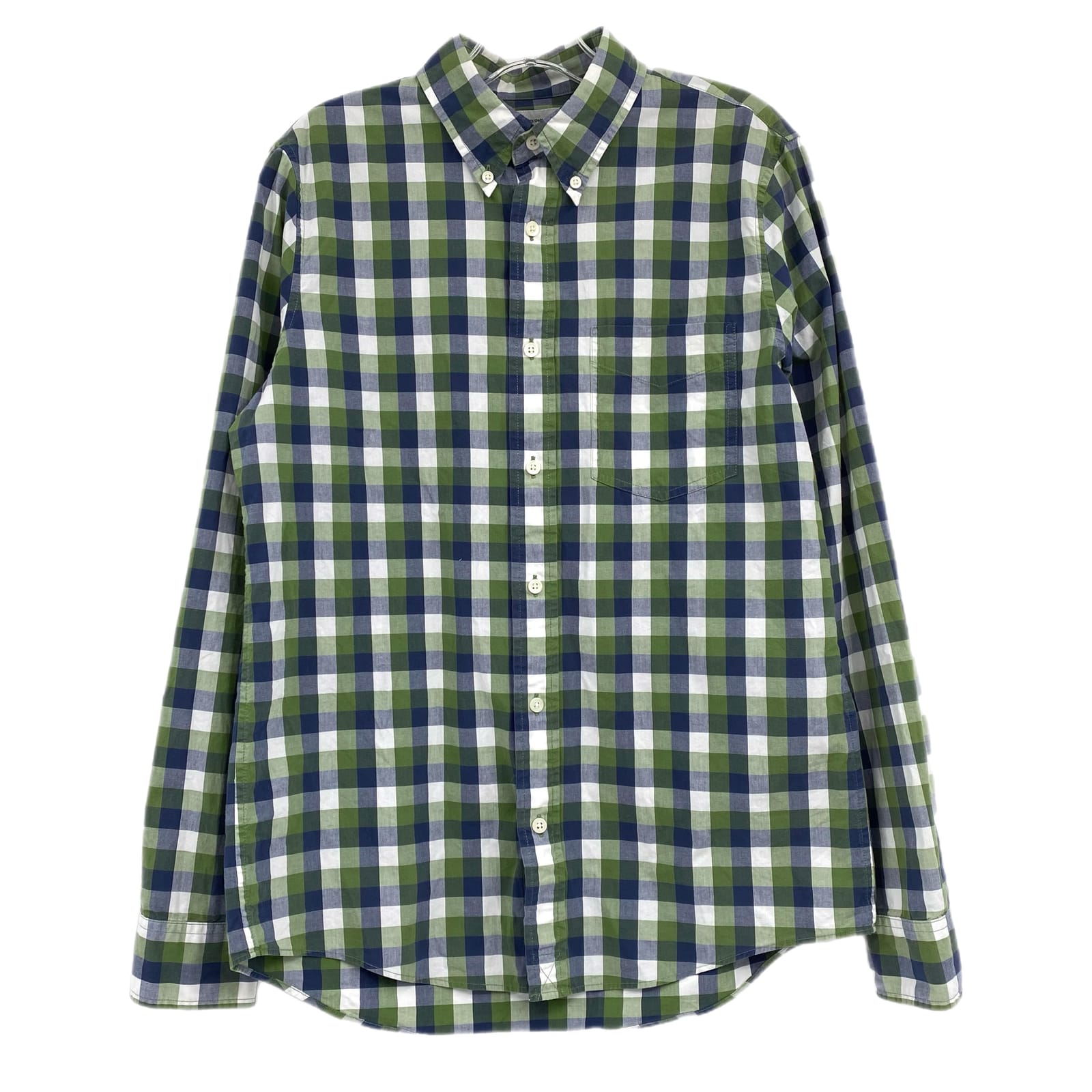 Jack Spade Blue Green Plaid Long Sleeve Button Down Shirt