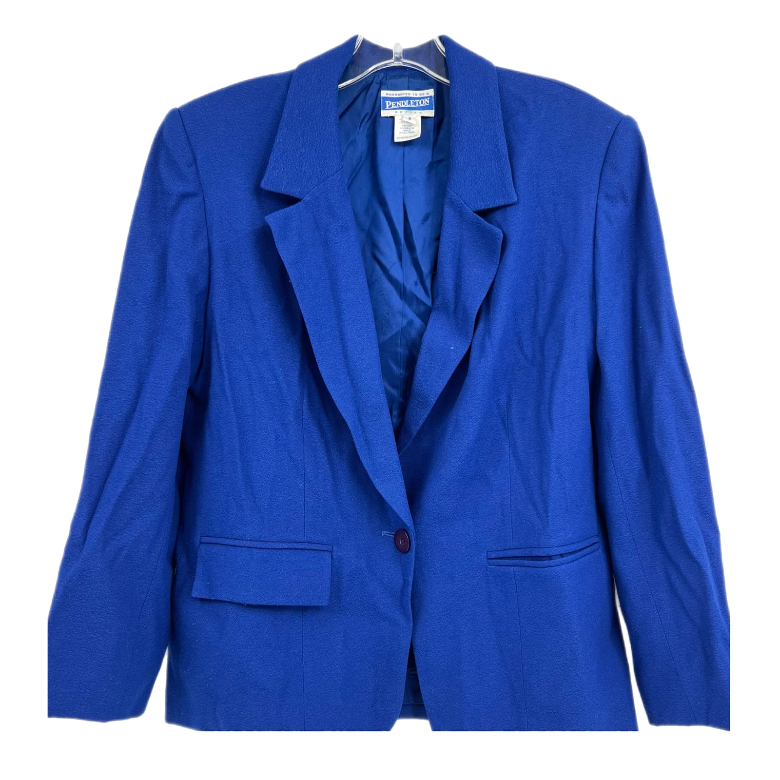 Pendleton Blue Button Classic Blazer Jacket