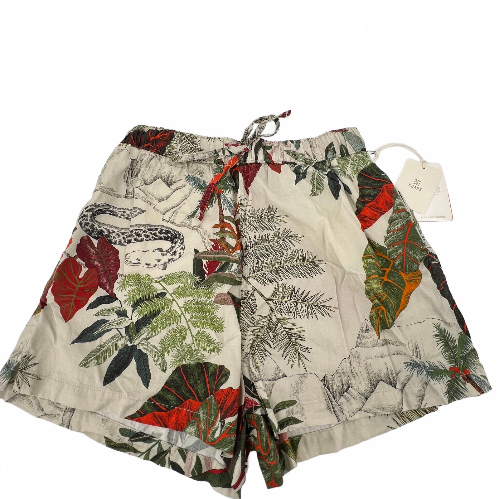 Roark Leaf Print Shorts