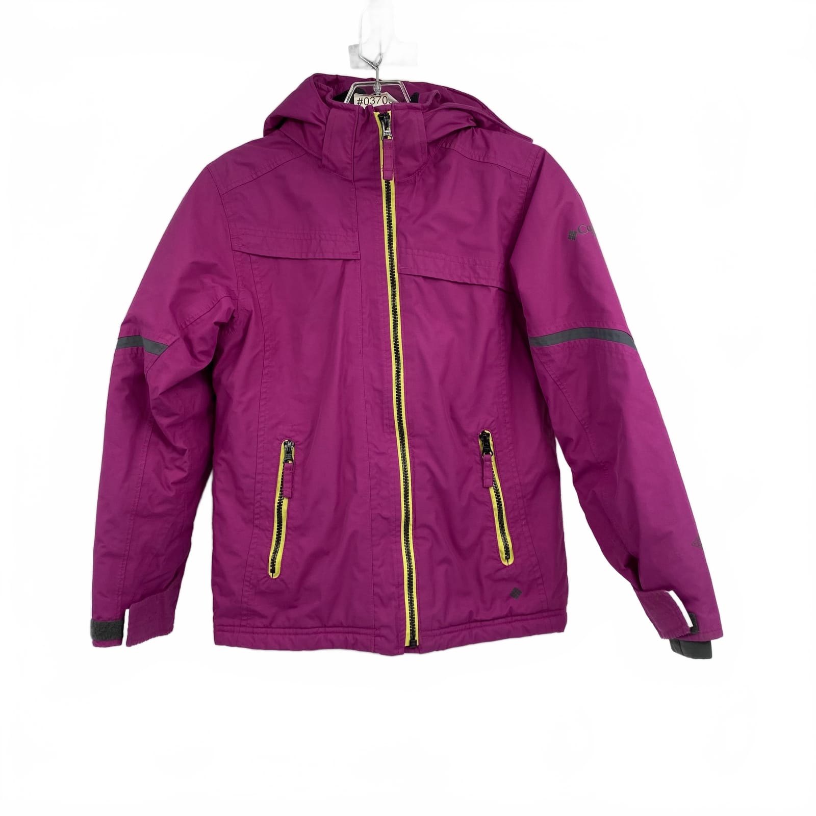 Columbia Purple Nylon Puffers Jacket