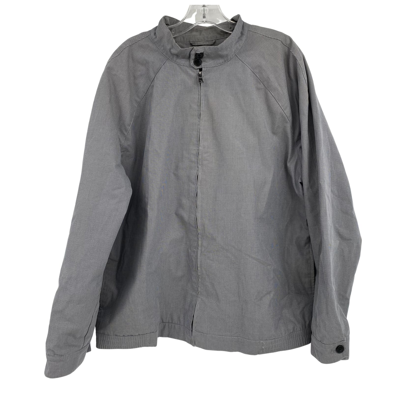 Banana Republic Gray Cotton Blend Bomber Jacket