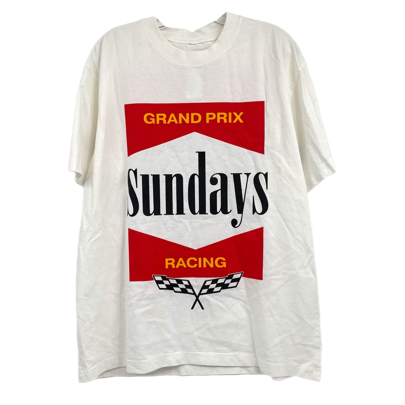 Sundays Tequila White Red Grand Prix Graphic Tee