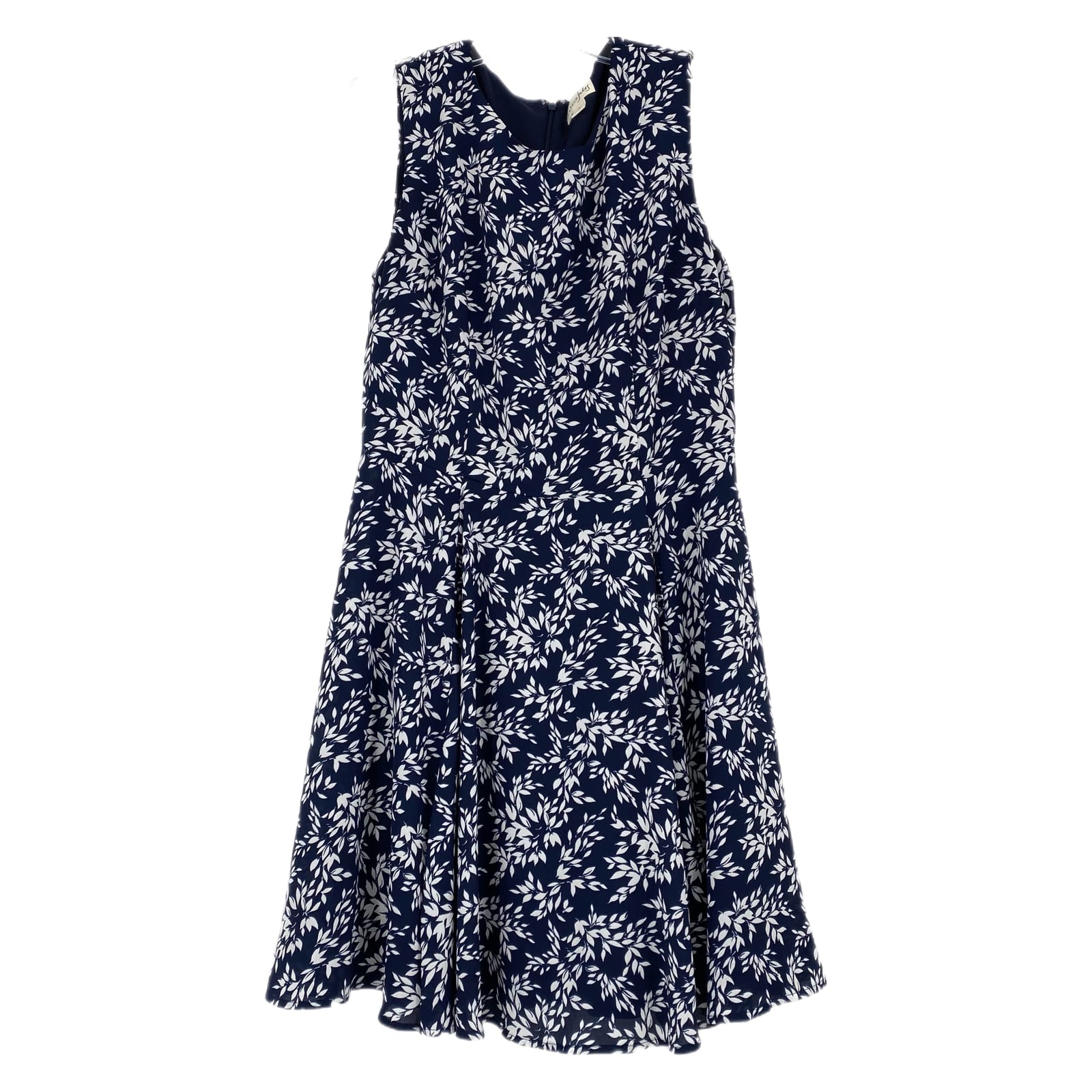 Maison Jules Blue & White Floral Flare Dress