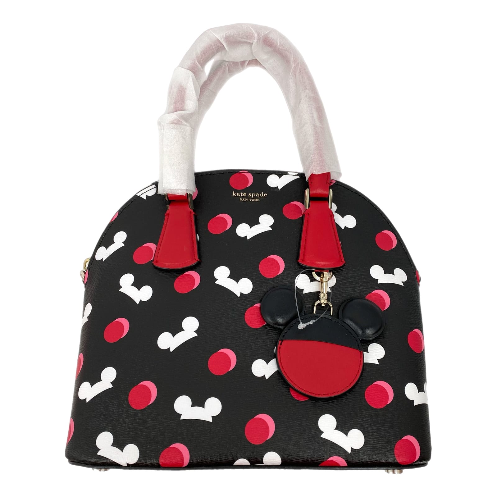 Kate Spade Black Red Disney Mickey Mouse Satchel