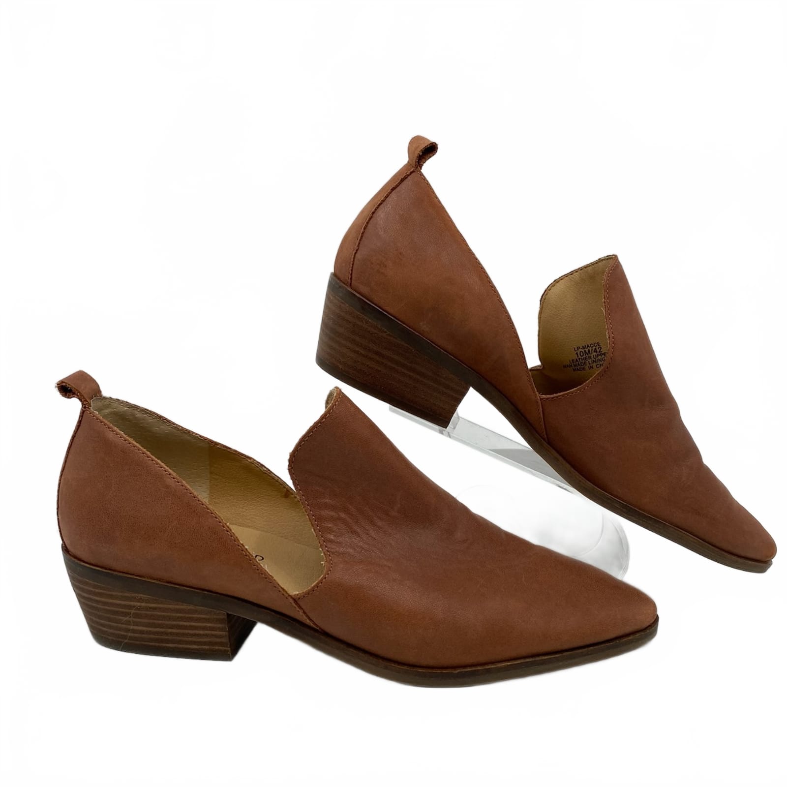 Lucky Brand Brown Leather Ankle Booties