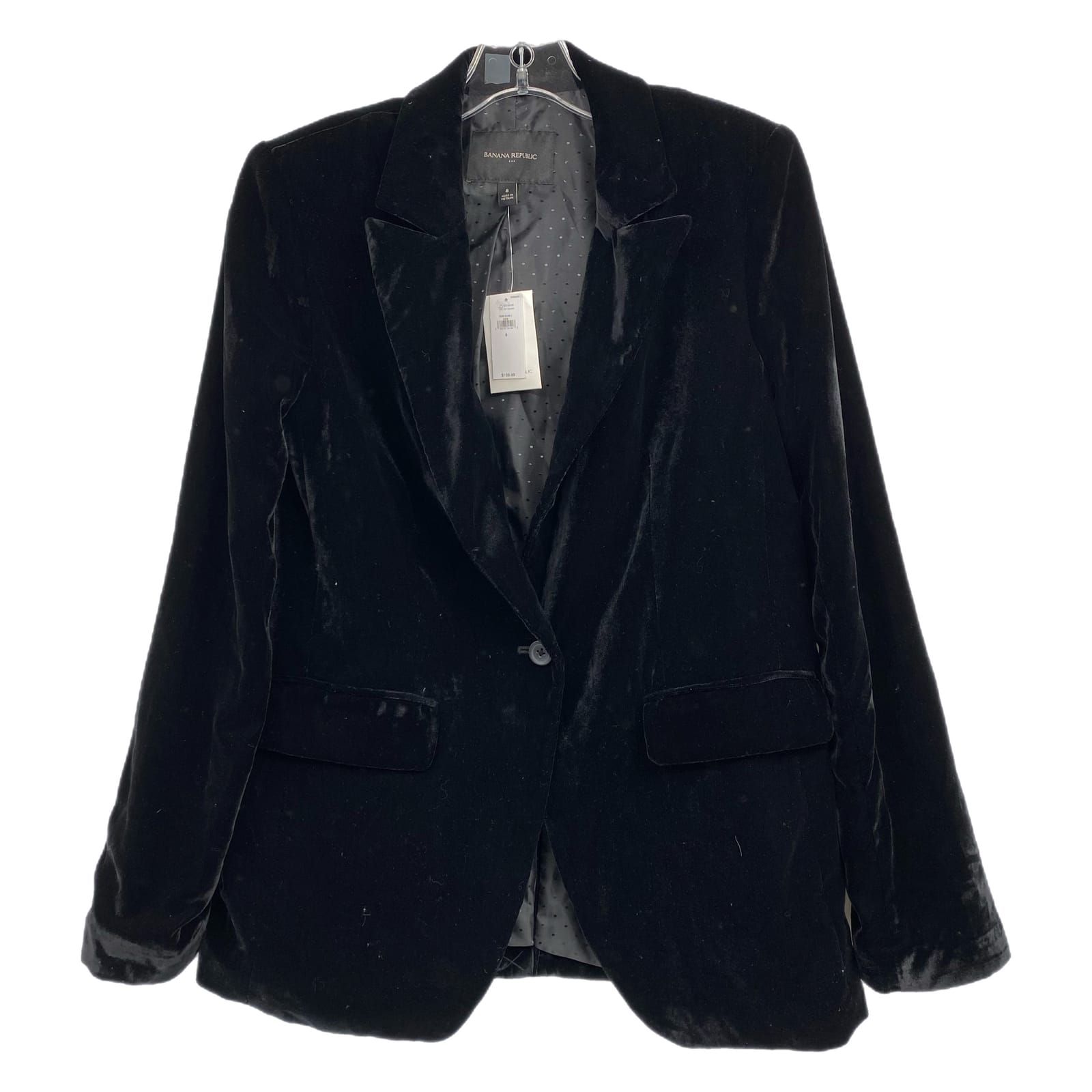 Banana Republic Black Velvet Blazer