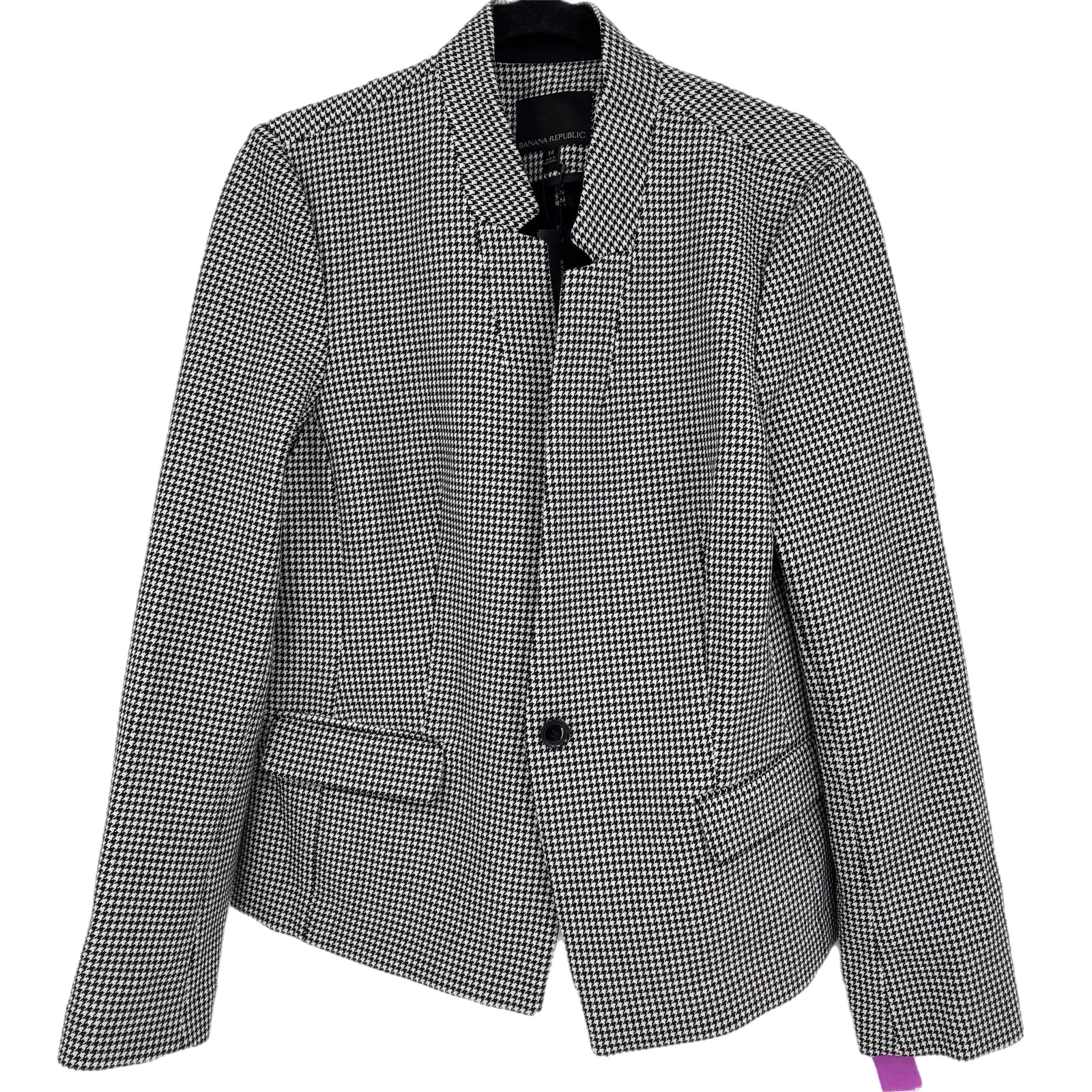 Banana Republic Black & White Printed Blazer