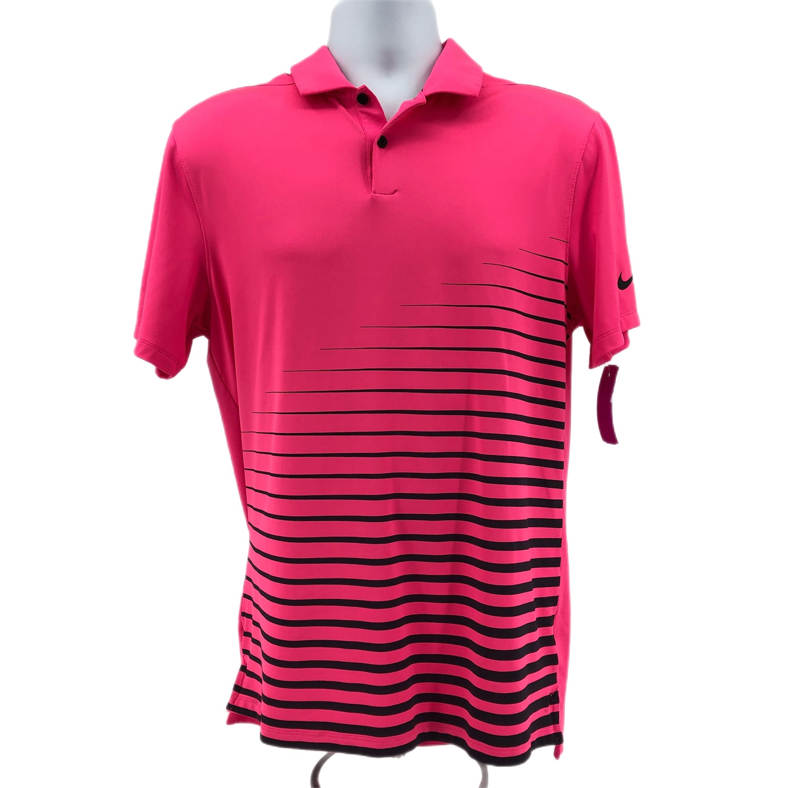 Nike Pink & Black Breathable Polo Shirt