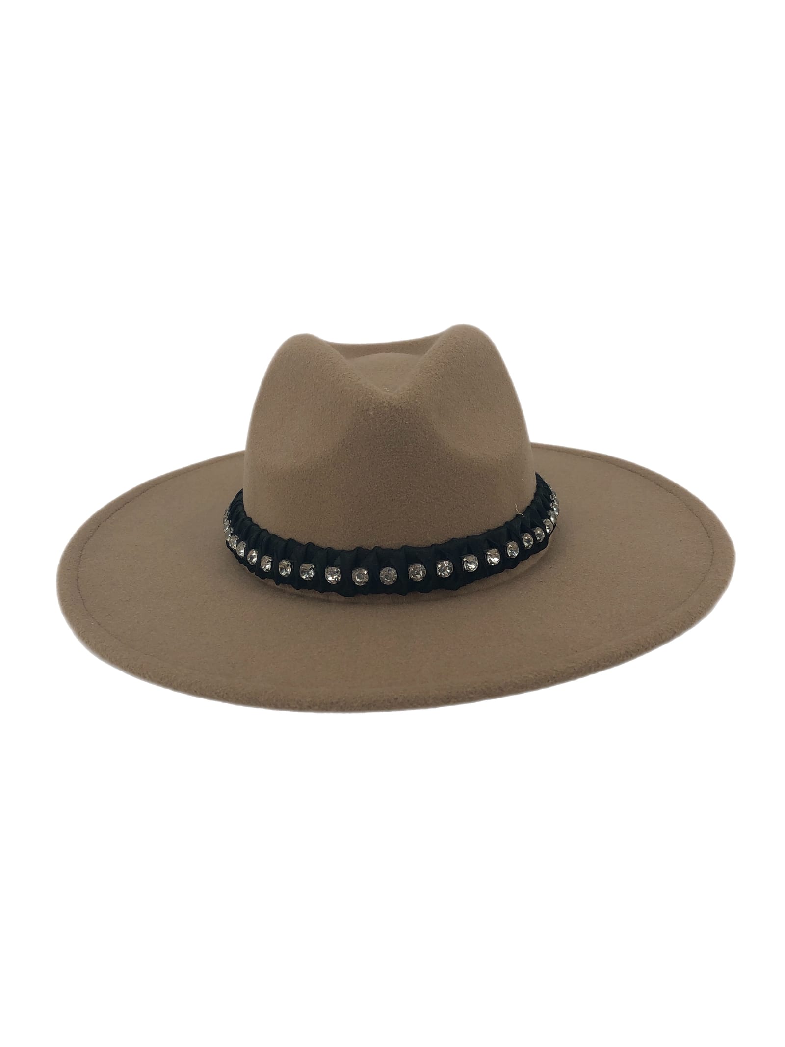 Glitzy Bella Tan Wool Cowboy Hat