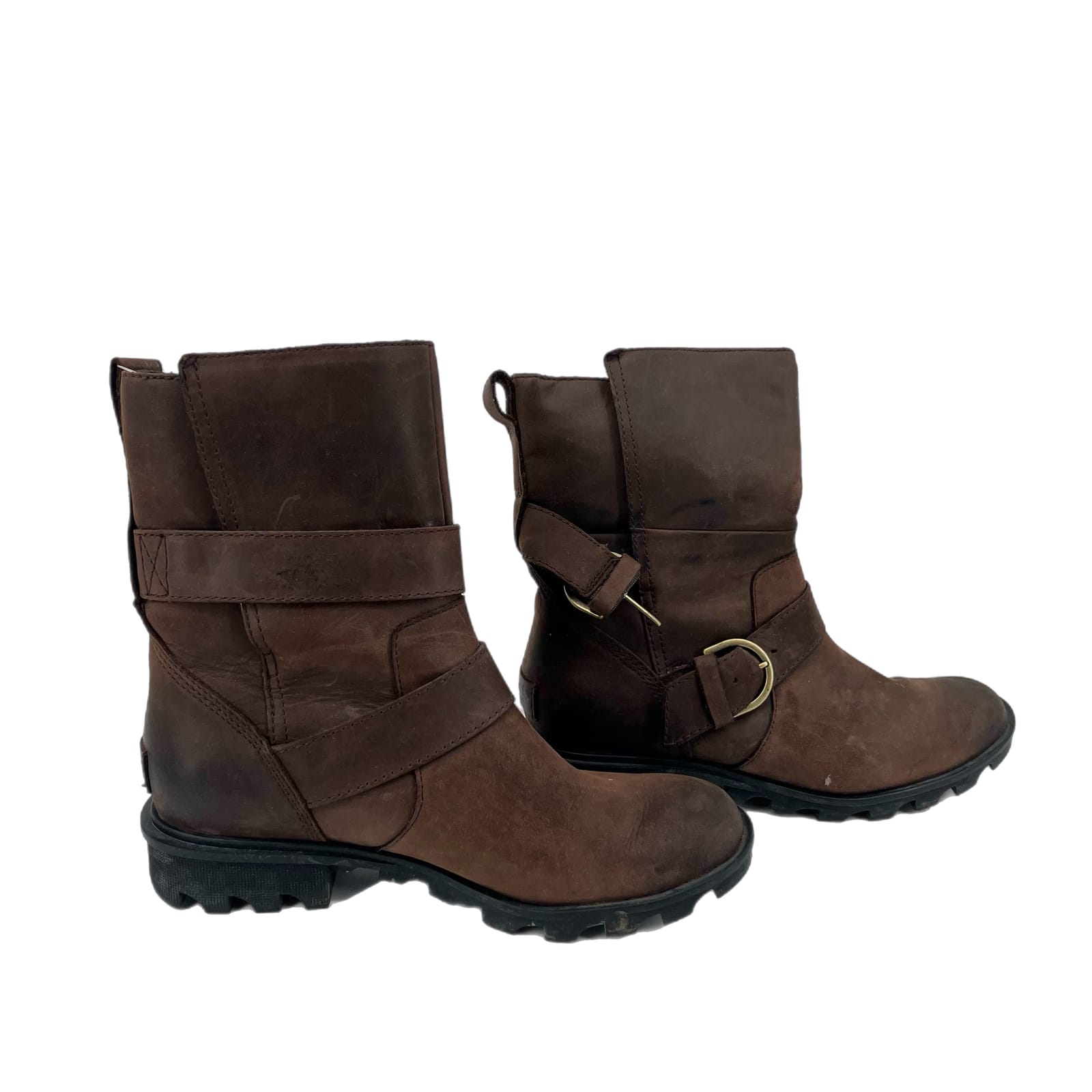Sorel Brown Leather Heeled Boots