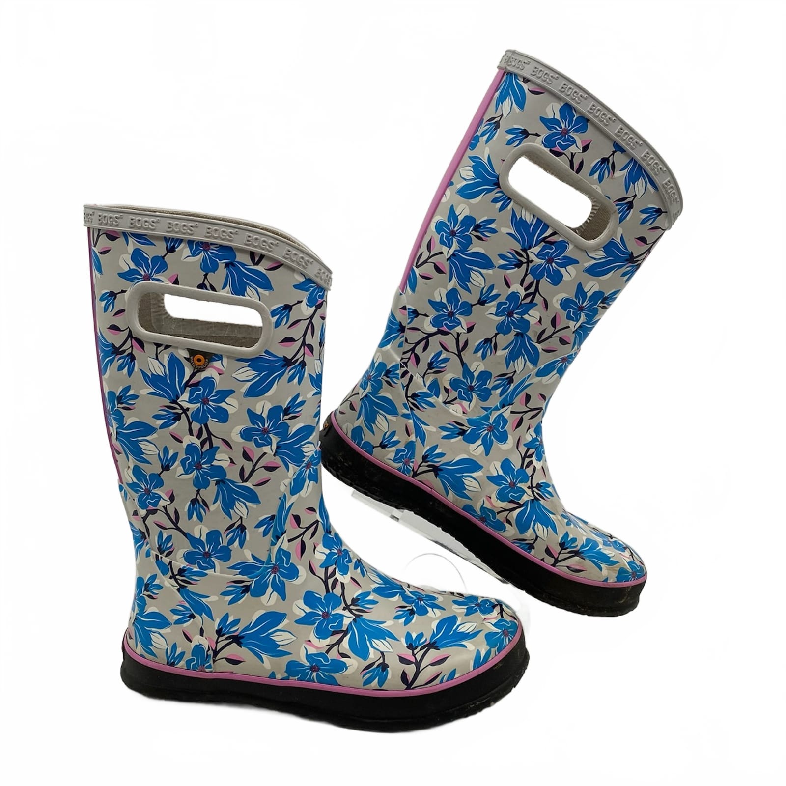 Bogs Girls Rain Boots Size 5 Floral Rubber Boots