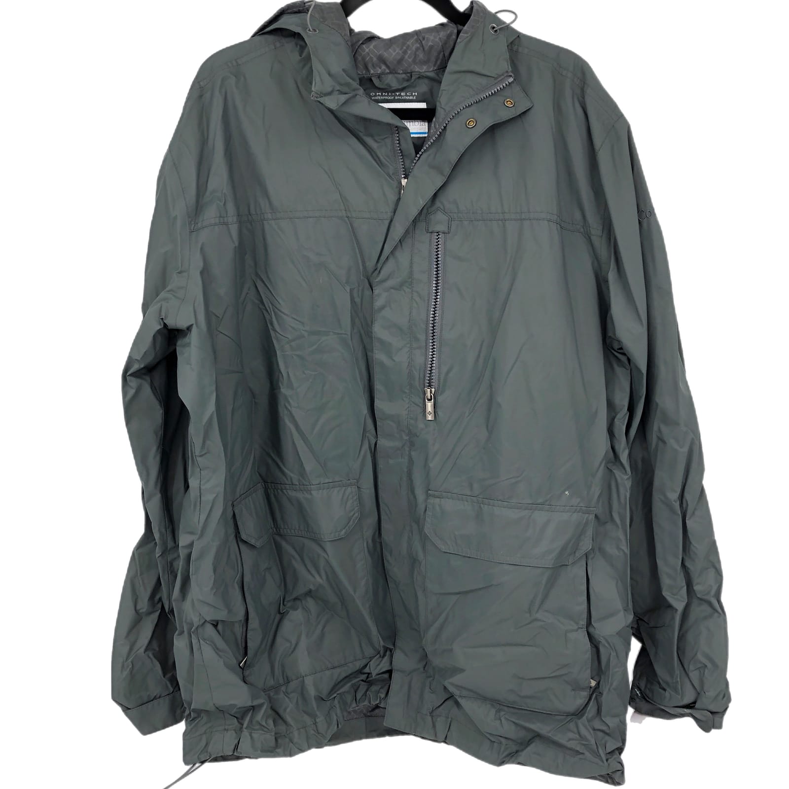 Columbia Gray Basic Jacket Raincoat