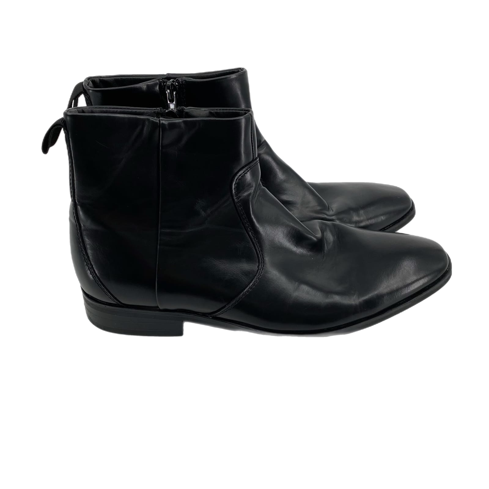 Alfani Black Leather Zip Wedge Athletic Shoes