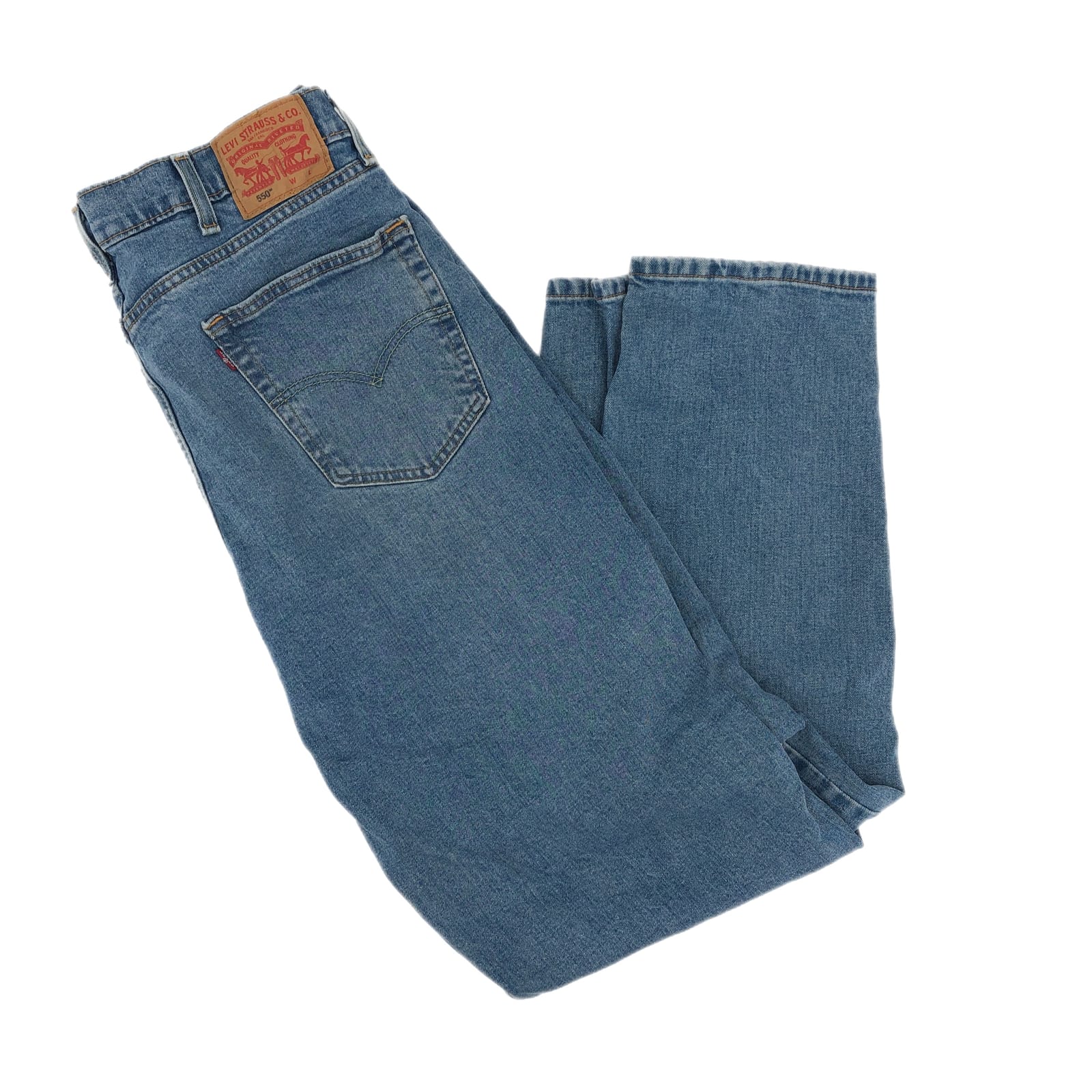 Levi's Blue High Rise Straight Jeans