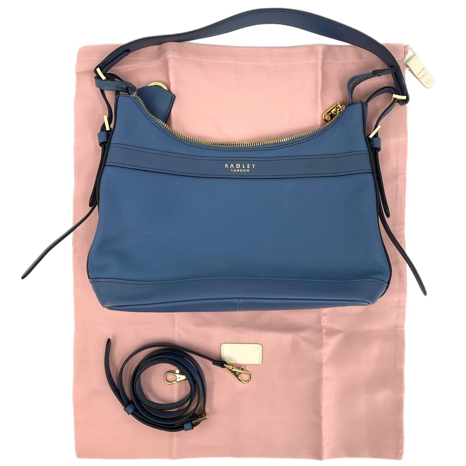 RADLEY LONDON Blue Leather Shoulder Bag