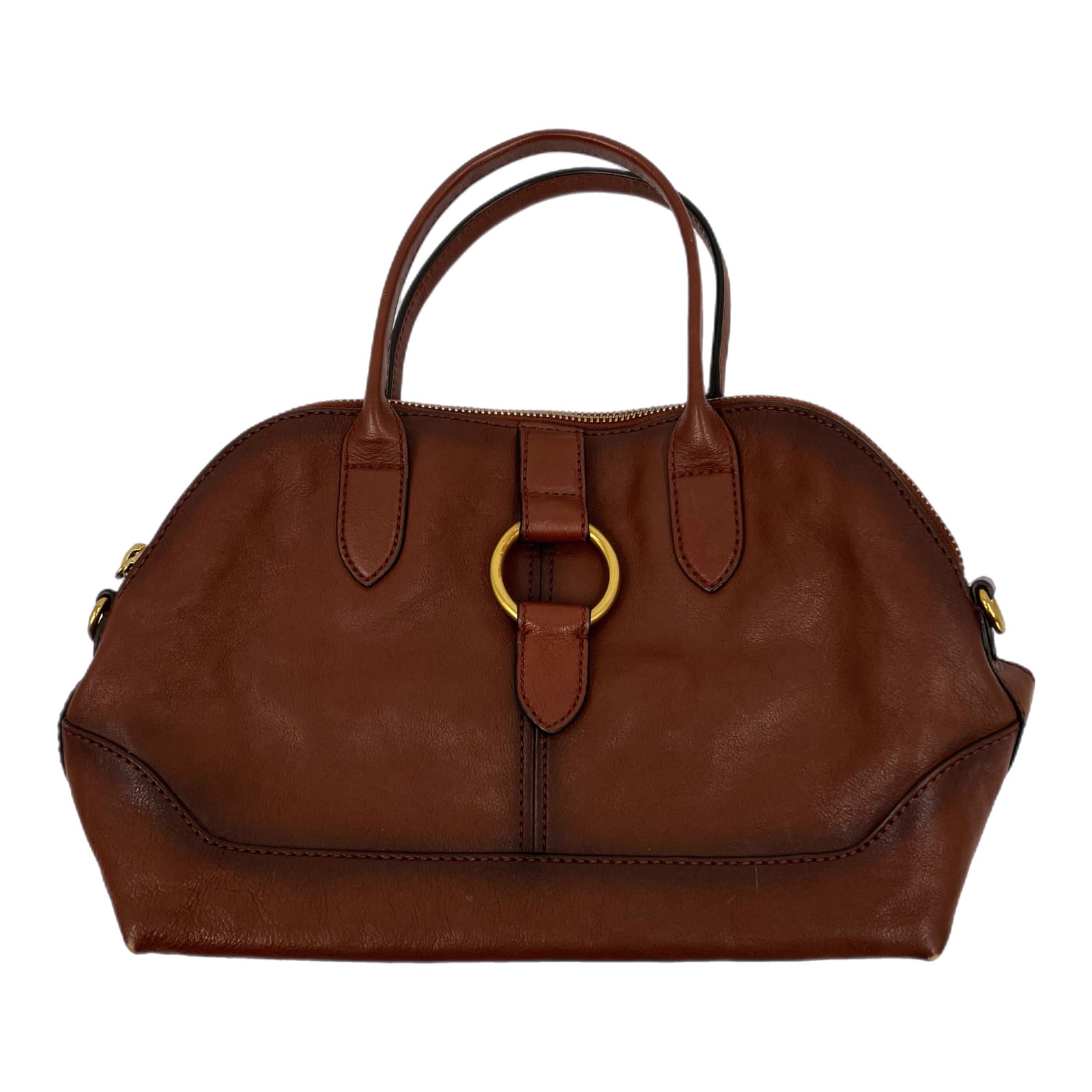 Frye Brown Leather O Ring Handbag