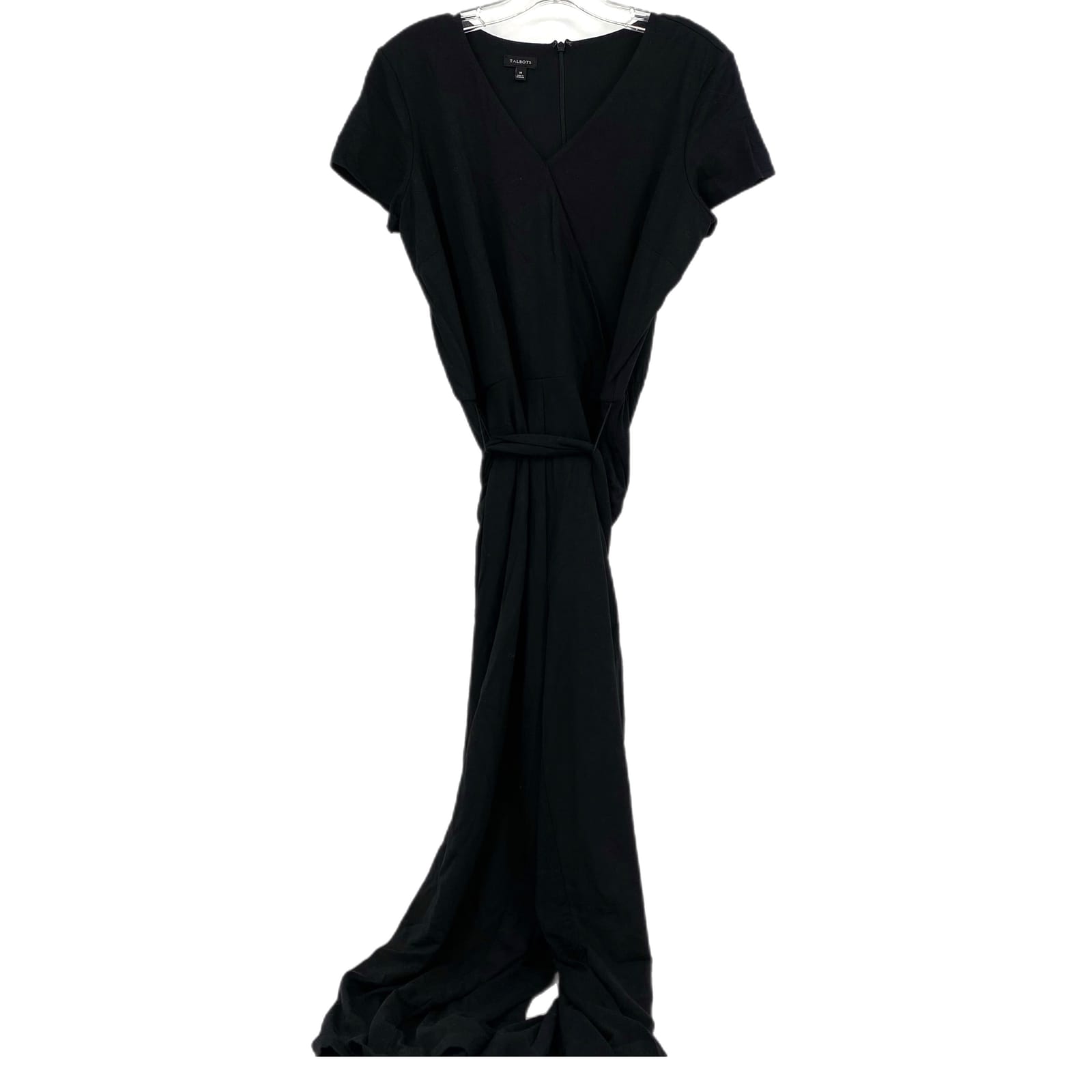 Talbots Black High-Rise Wide-Leg Jumpsuit