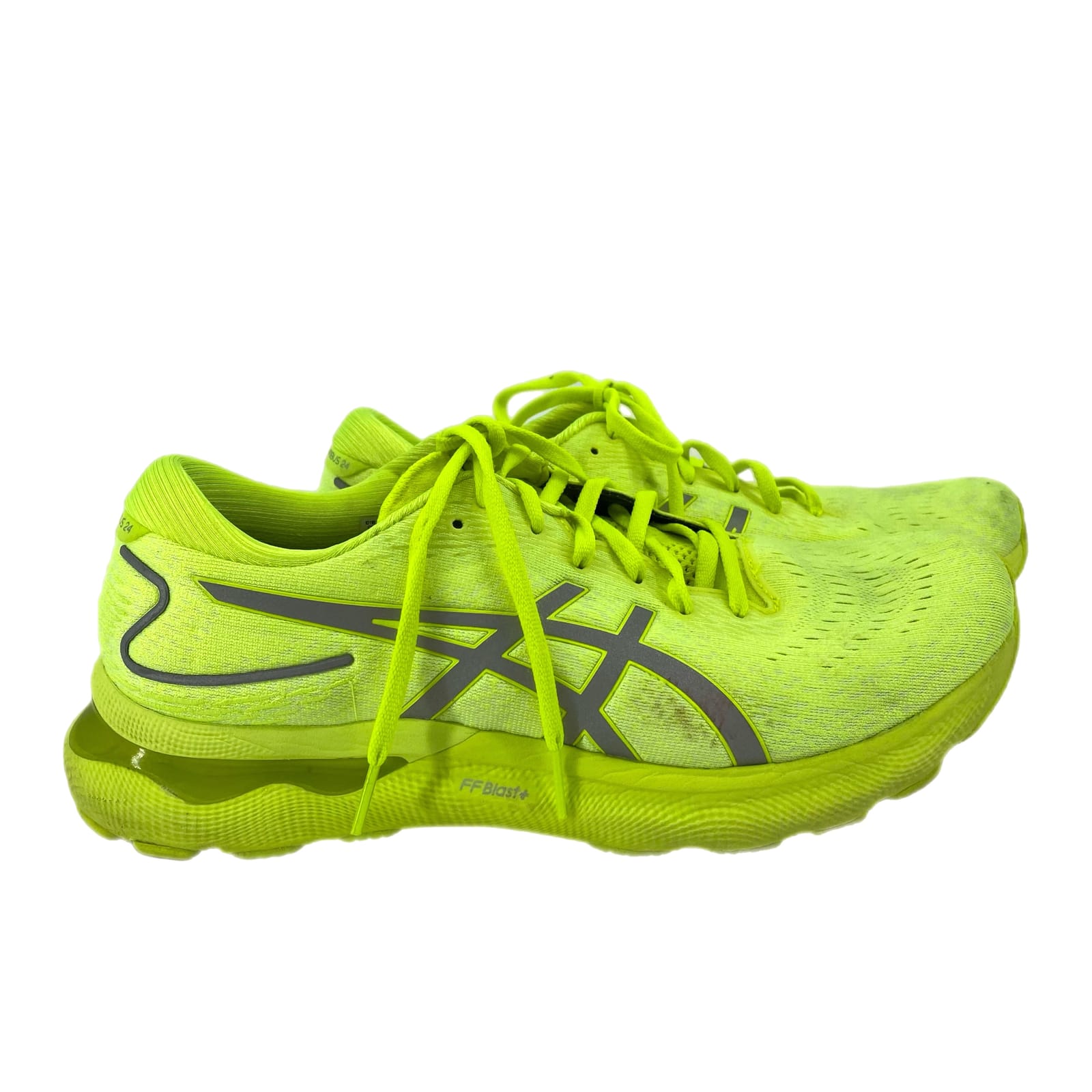 Asics Green Neon Textile Sneakers