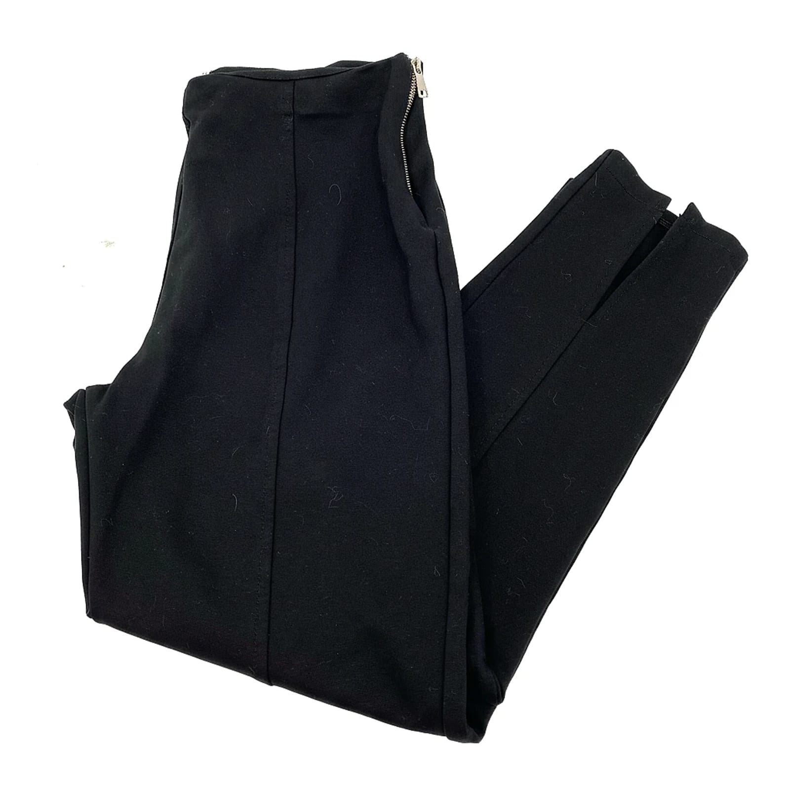 Milo Milano Black Synthetic Straight Leg Pants