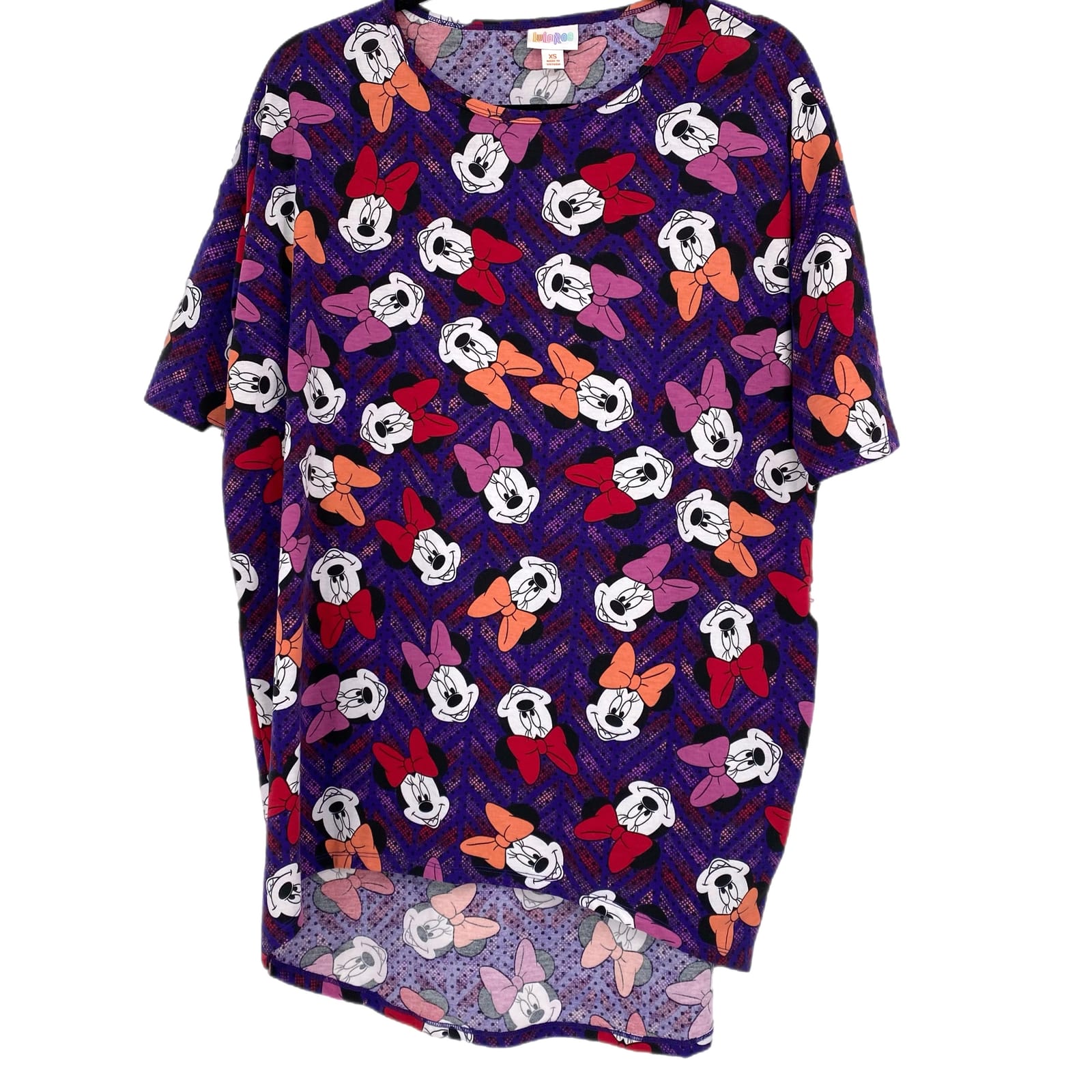 LuLaRoe Purple Minnie Mouse T-Shirt