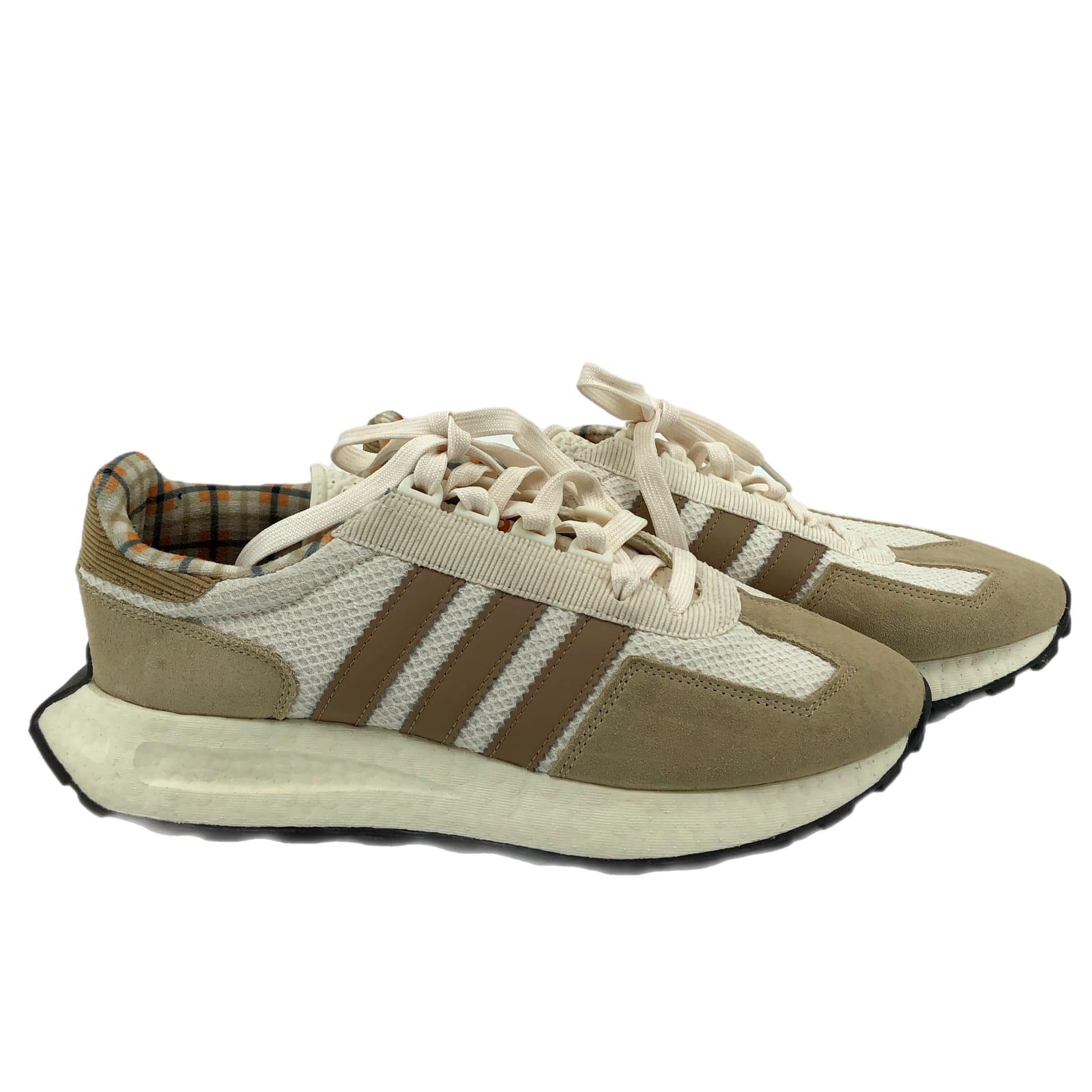 adidas Cream Tan Lace Up Sneakers