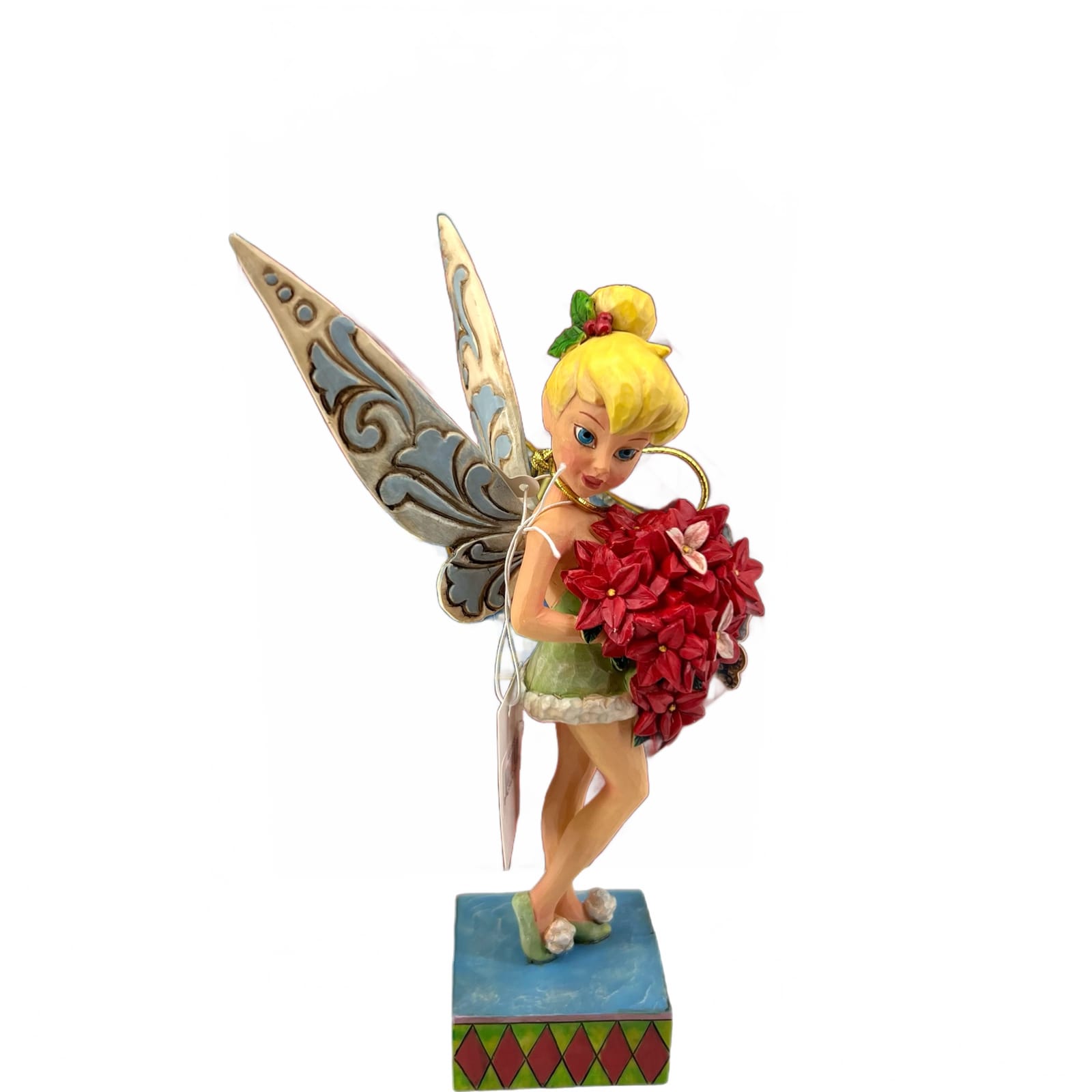 Walt Disney Traditions Jim Shore Enesco Tim With Poinsetta Figurine 6.5”