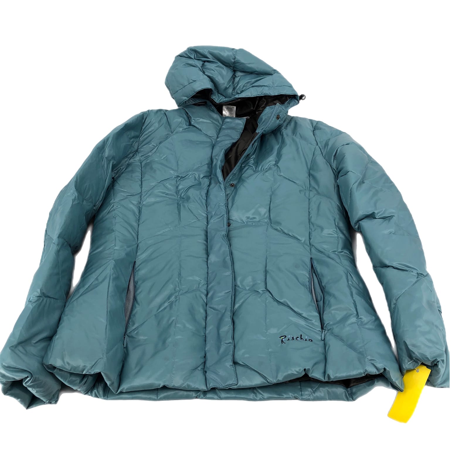 Blue Polyester Puffer Jacket