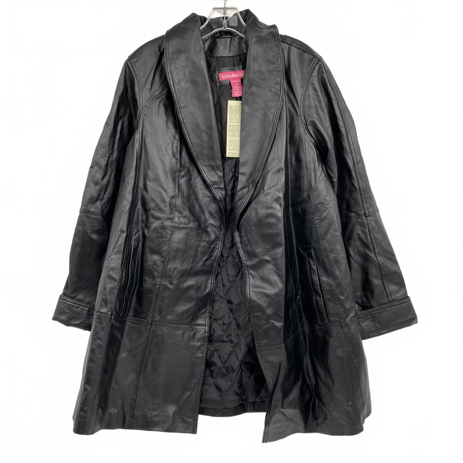 Woman Within Black Leather Jacket