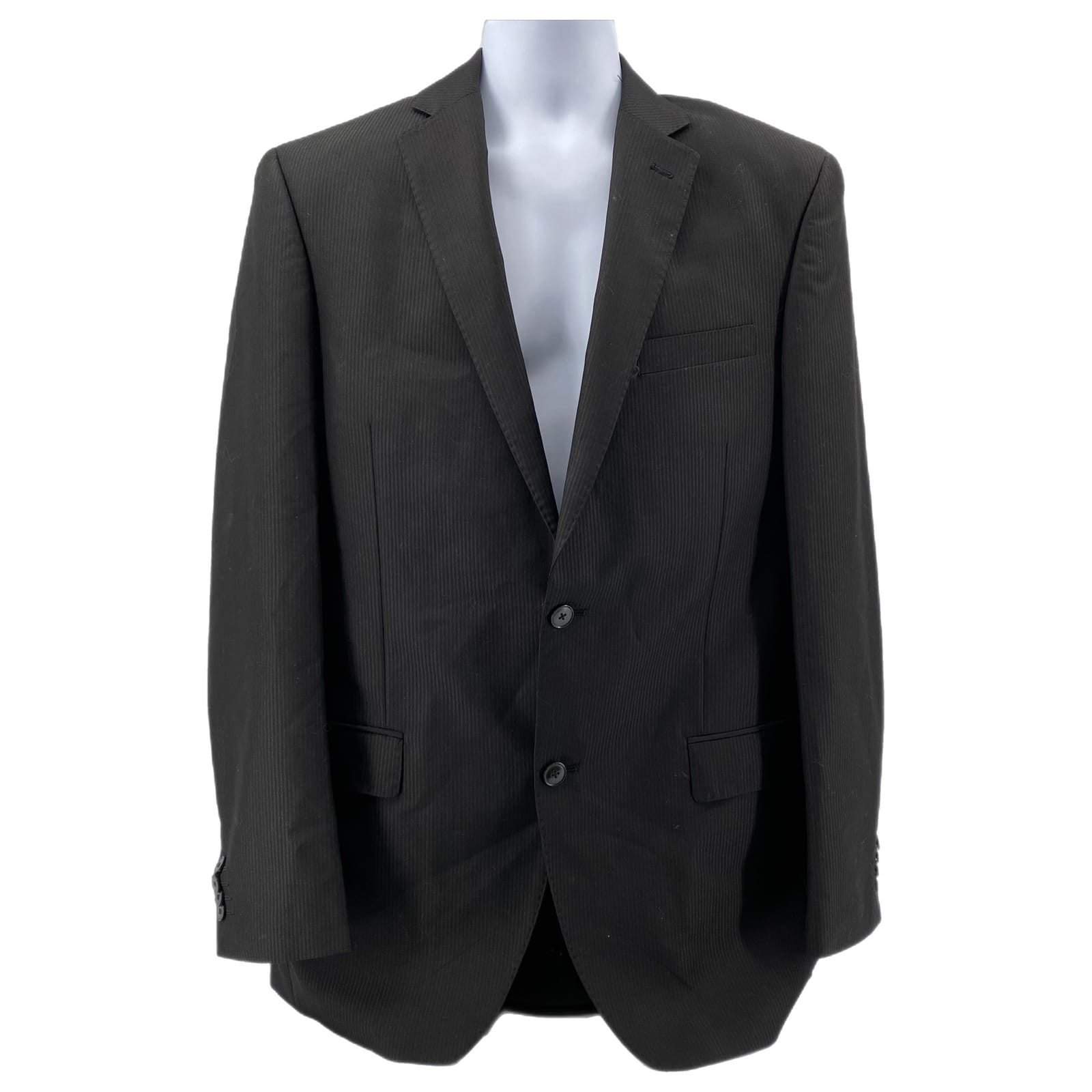 Apt. 9 Black Striped Button Blazer