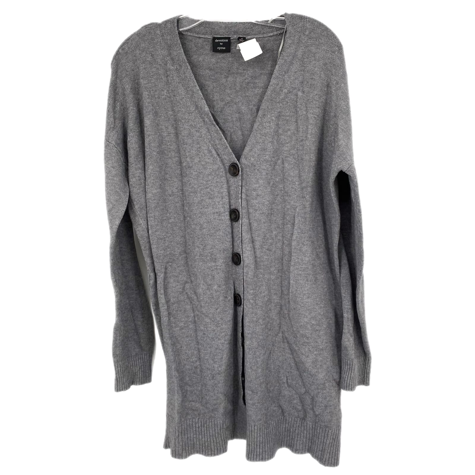 Cyrus Gray Button-Up Cardigan