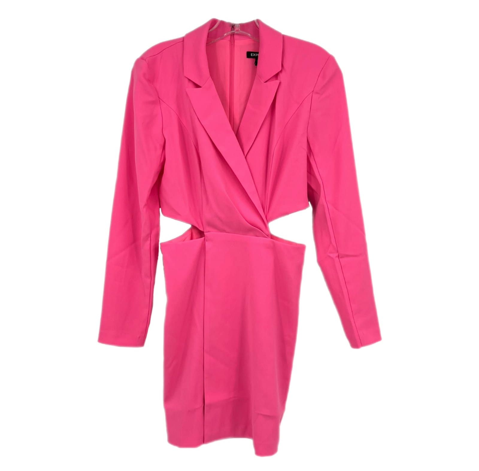 Express Pink Cut Out Blazer Dress