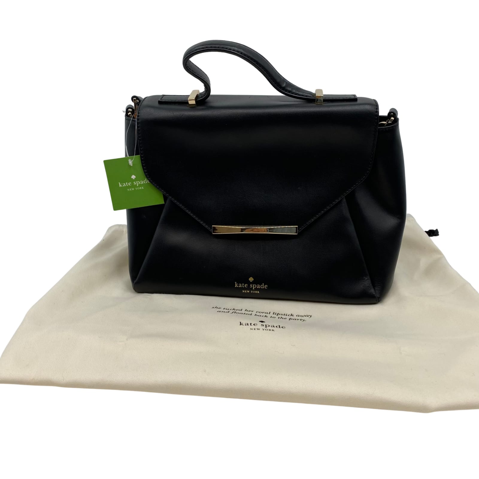 Kate Spade Black Leather Crossbody Bag