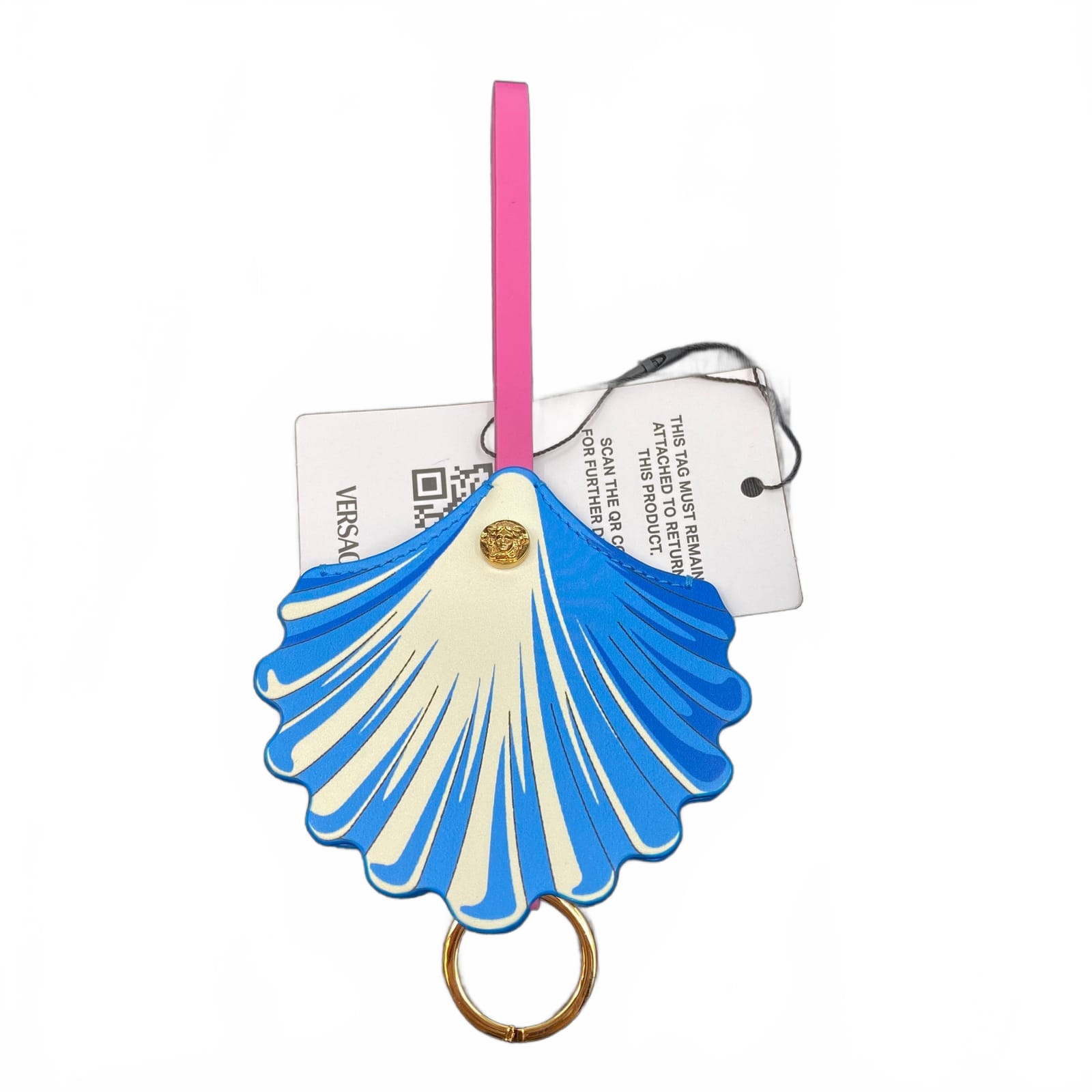 Versace Seashell Charm Key & Card Holder