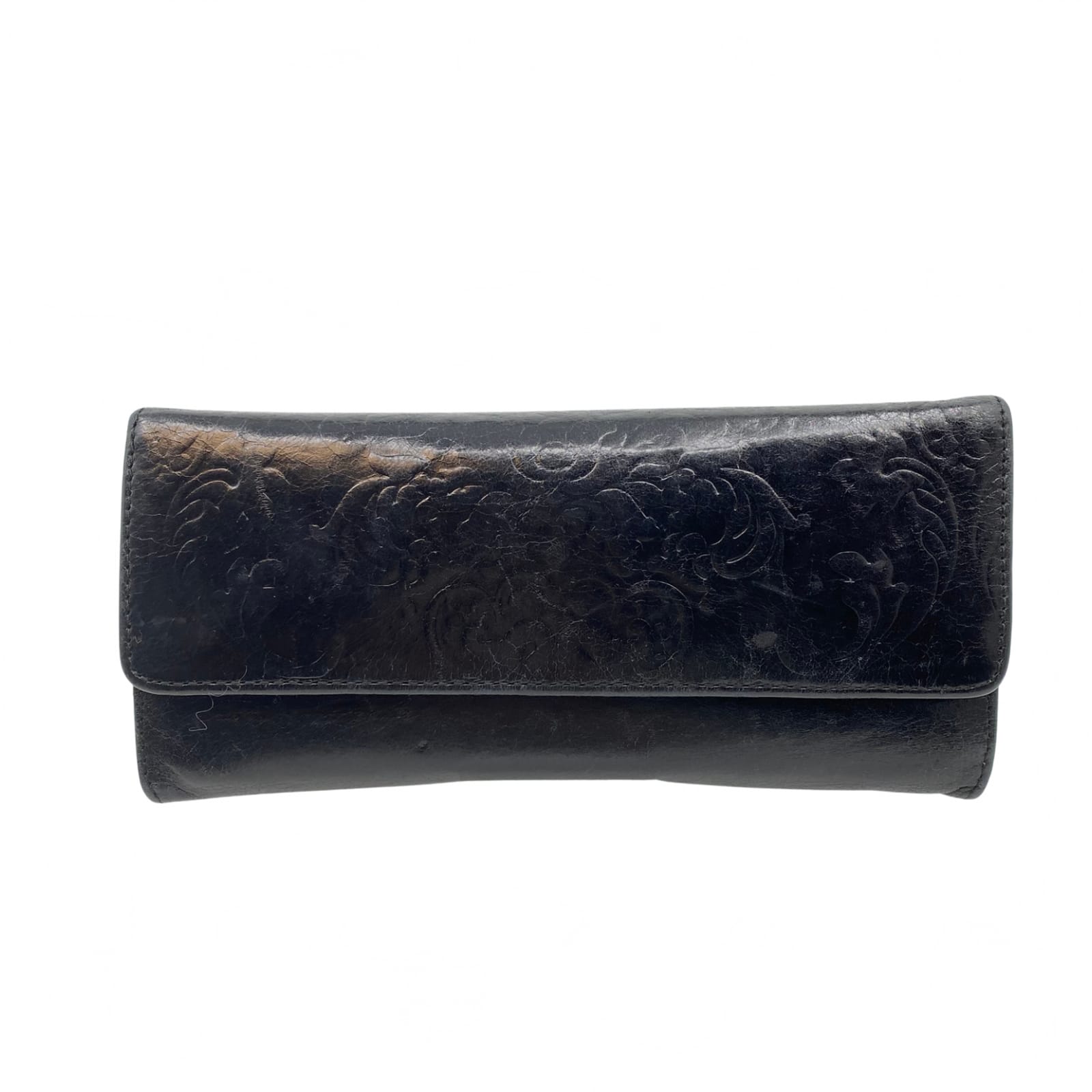 HOBO Black Leather Clutch Wallet