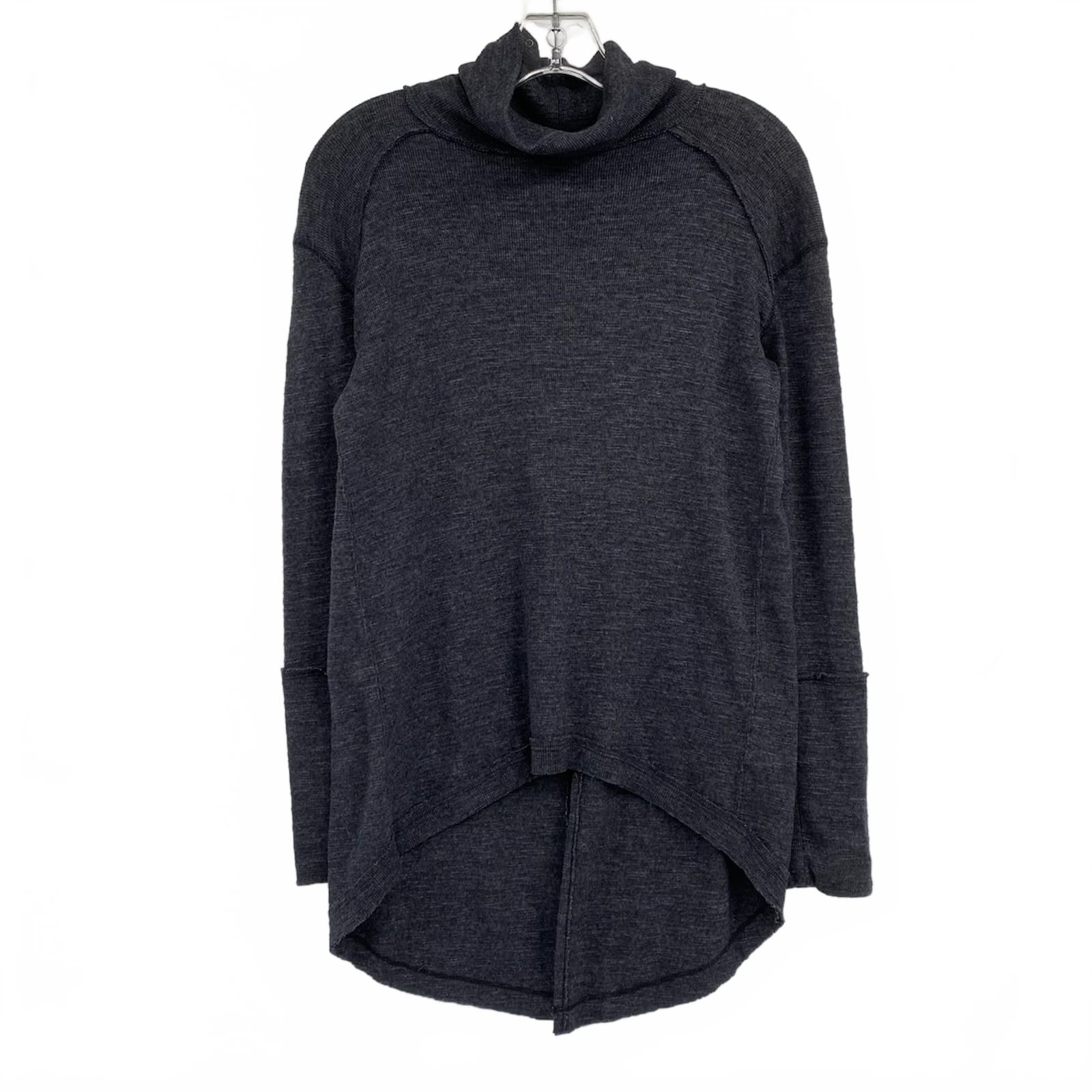 We The Free Gray Long Sleeve Turtleneck Top