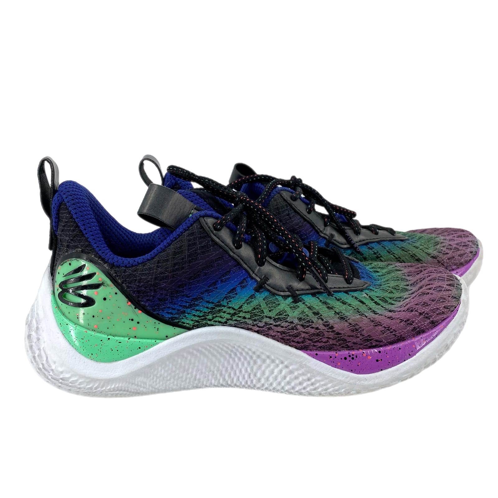 Under Armour Green/Purple Athletic Sneakers