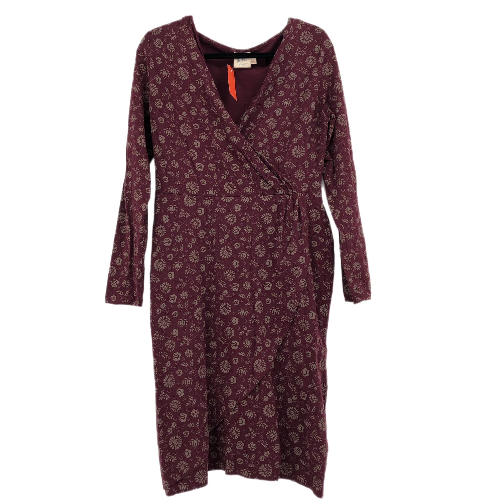 Mata Traders Purple Floral Wrap Dress