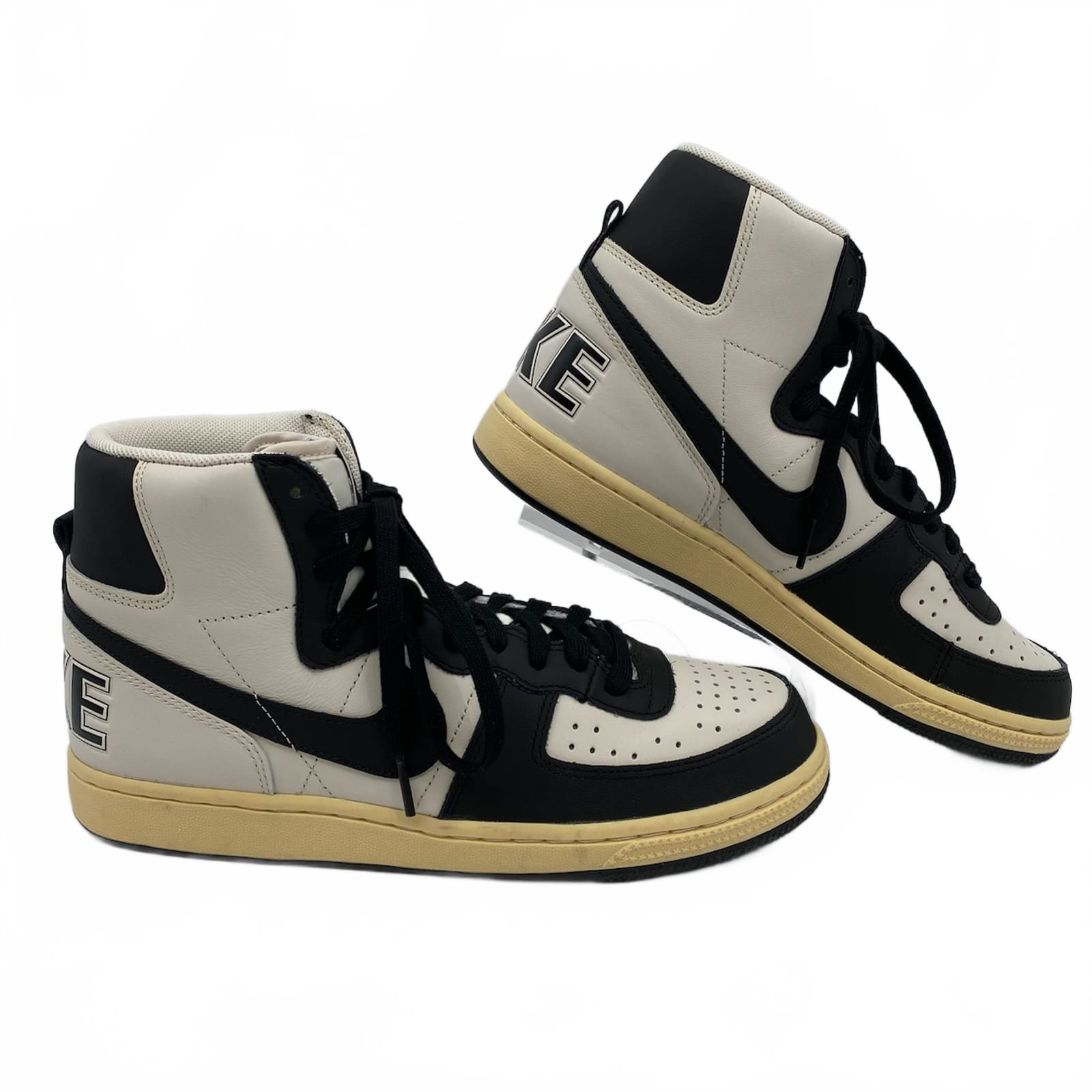 Nike Black Cream Terminator High Sneakers