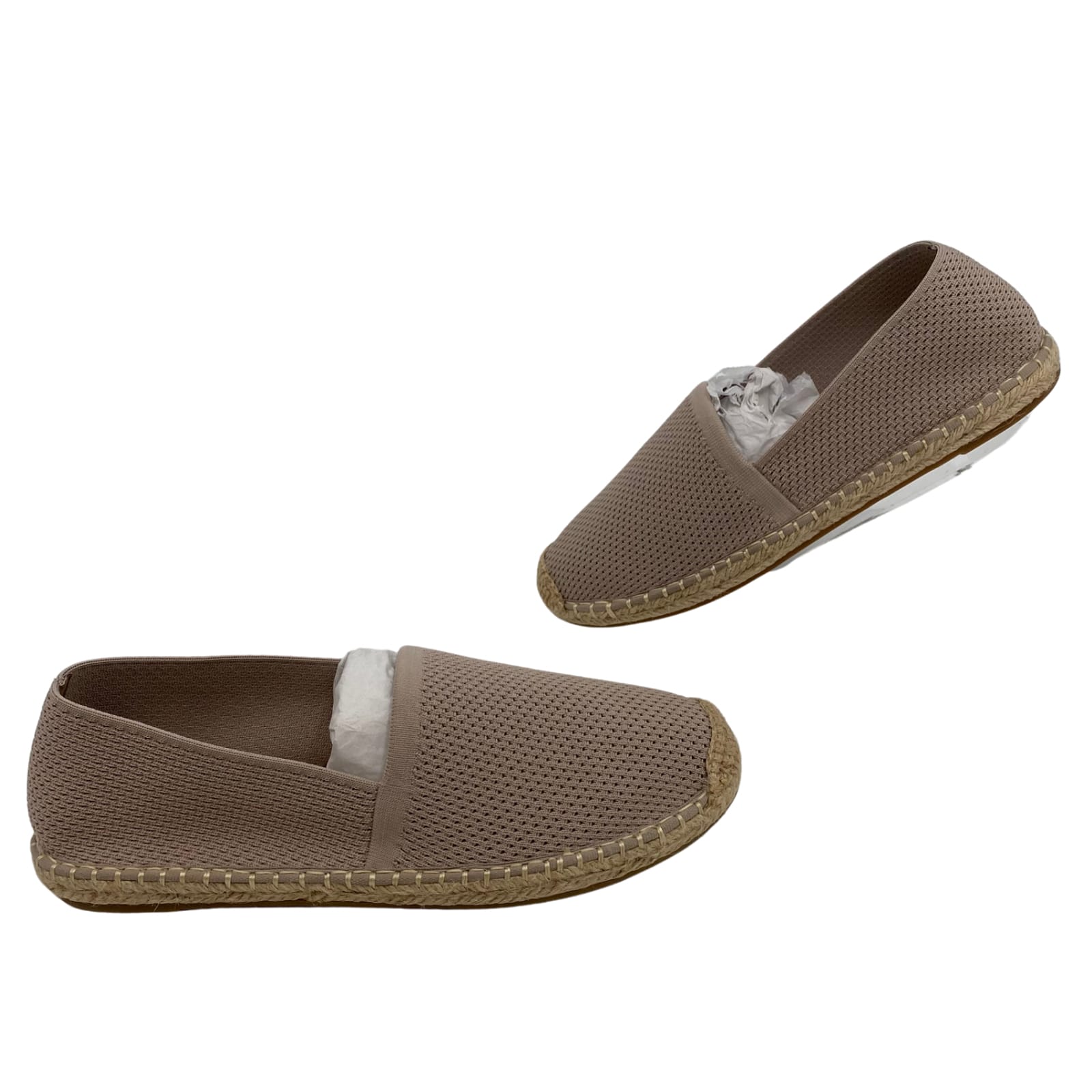 Eileen Fisher Tan Synthetic Round Toe Flats