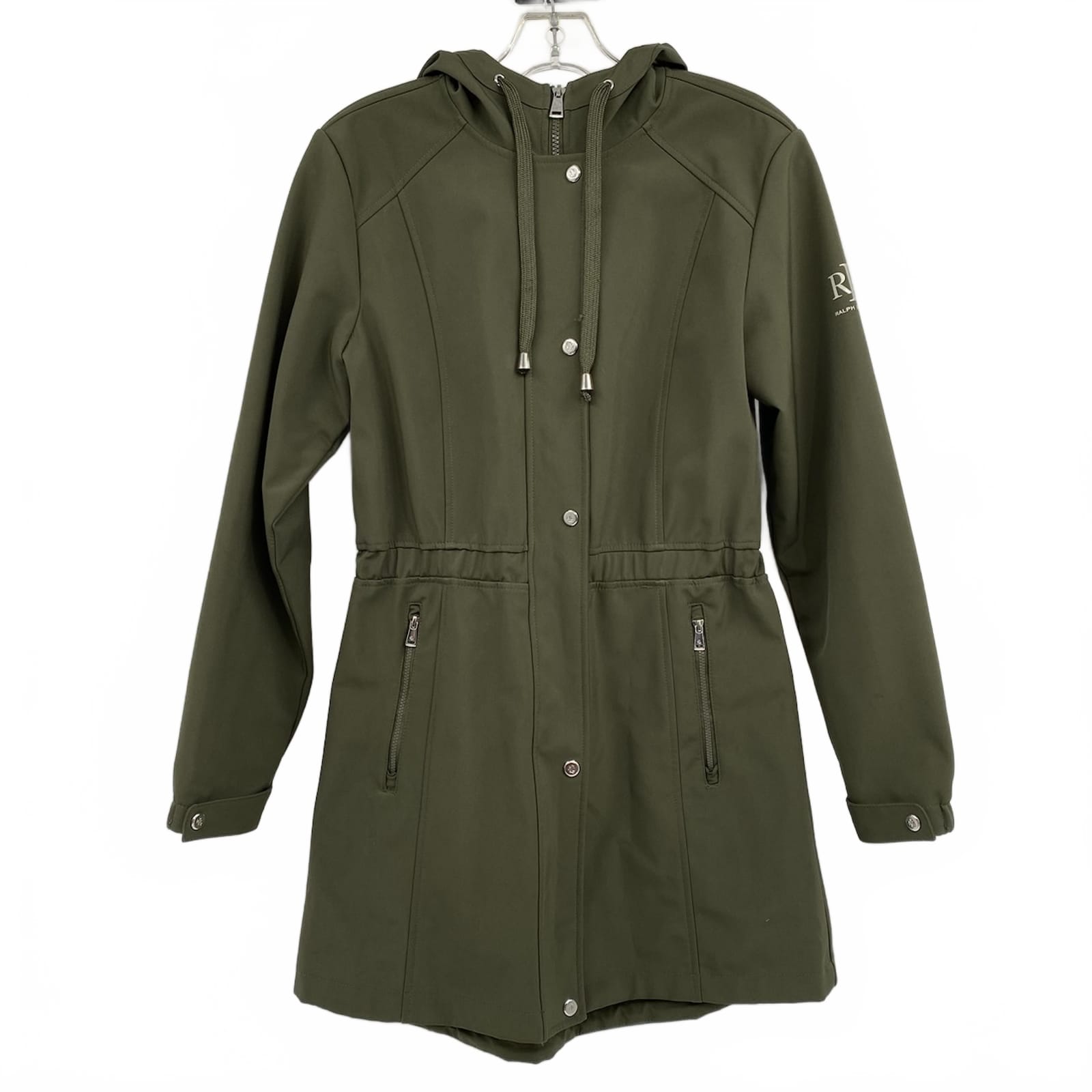 Ralph Lauren Green Zip-Up Mid-Length Jacket