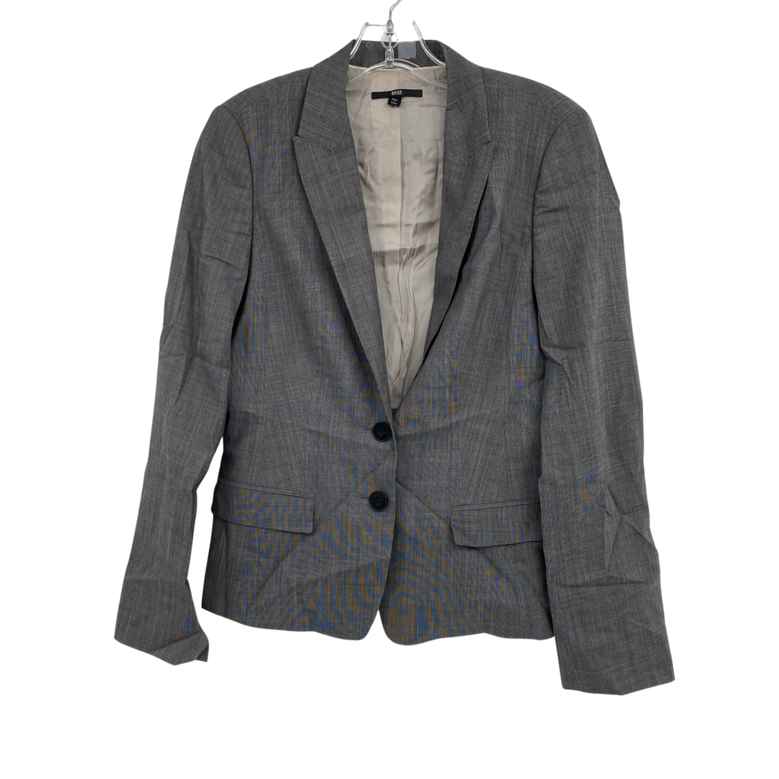 Hugo Boss Gray Wool Blend Blazer