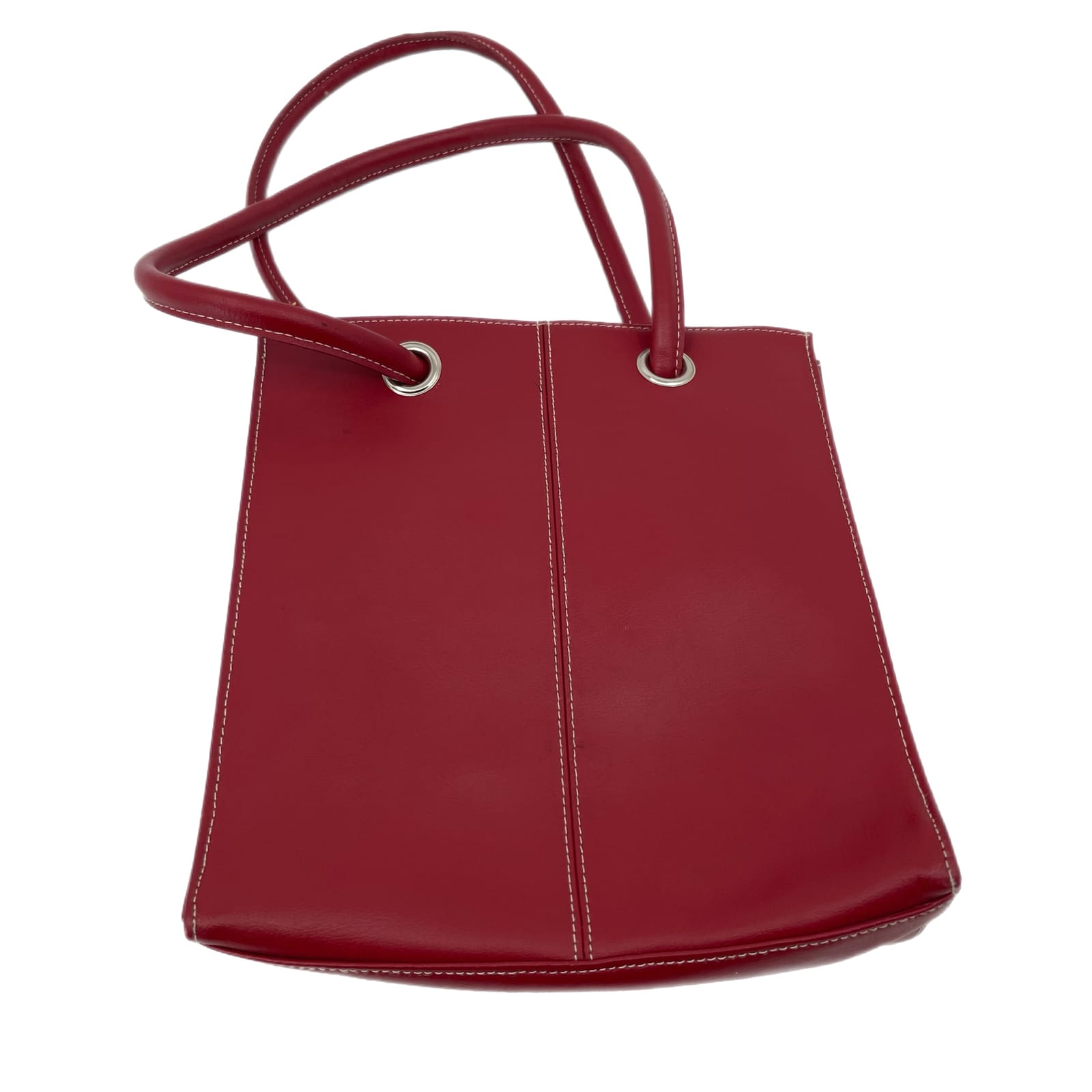 Lillian Vernon Red Leather Mini Bag